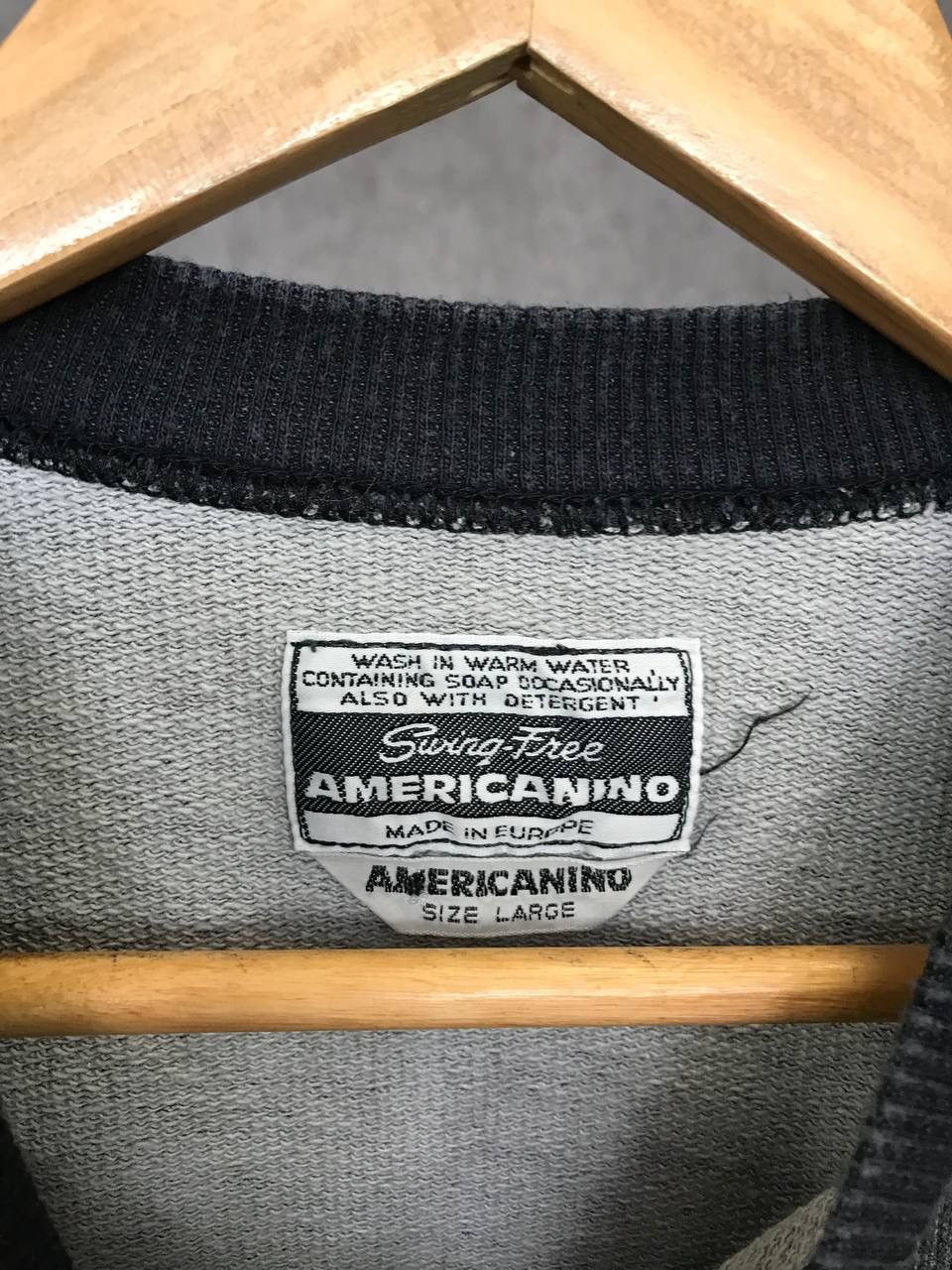 Vintage Americanino made in Europe vintage streetwear sweatshirt Size US L / EU 52-54 / 3 - 4 Thumbnail