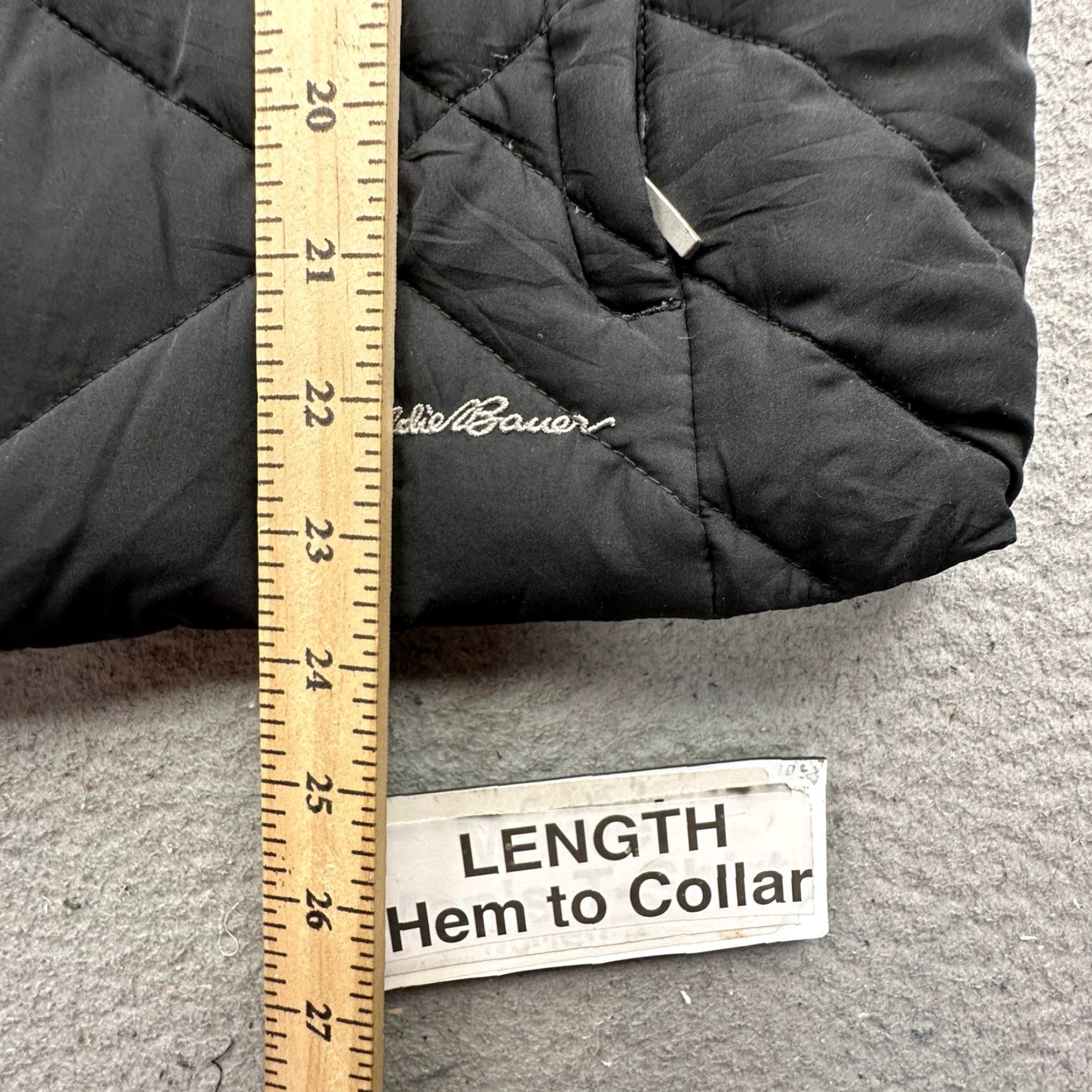 Eddie Bauer VINTAGE Eddie Bauer Goose Down Jacket Womens Small Black Puffer Insulated Pockets Zip Size S / US 4 / IT 40 - 3 Thumbnail