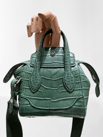 Loro Piana o1srvl11e0924 Size:/ OS Alligator Skin Shoulder Bag in Green Size ONE SIZE - 2 Thumbnail