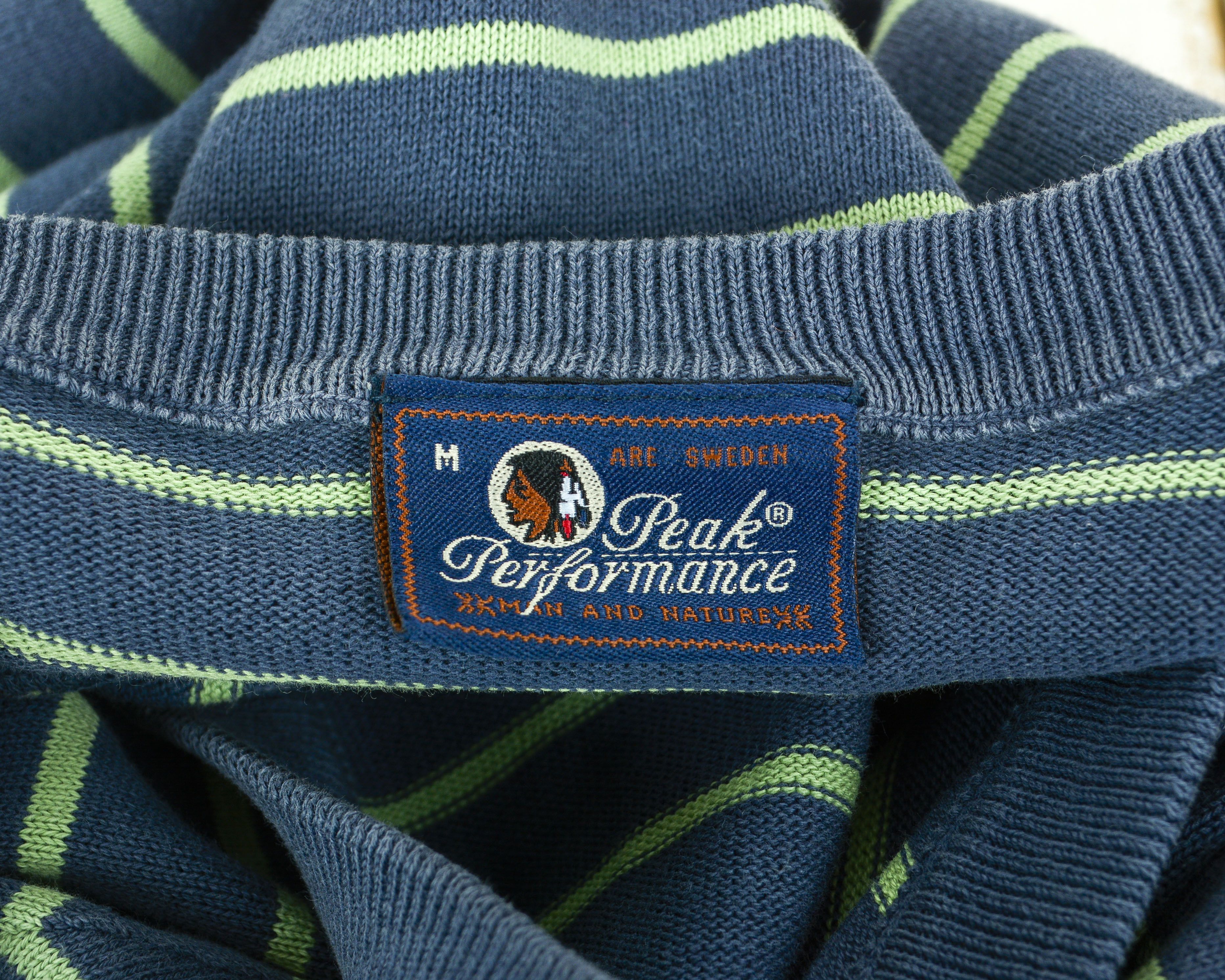 Peak Performance Pullover Sweater M Jumper V-neck Striped Top Size US M / EU 48-50 / 2 - 2 Thumbnail