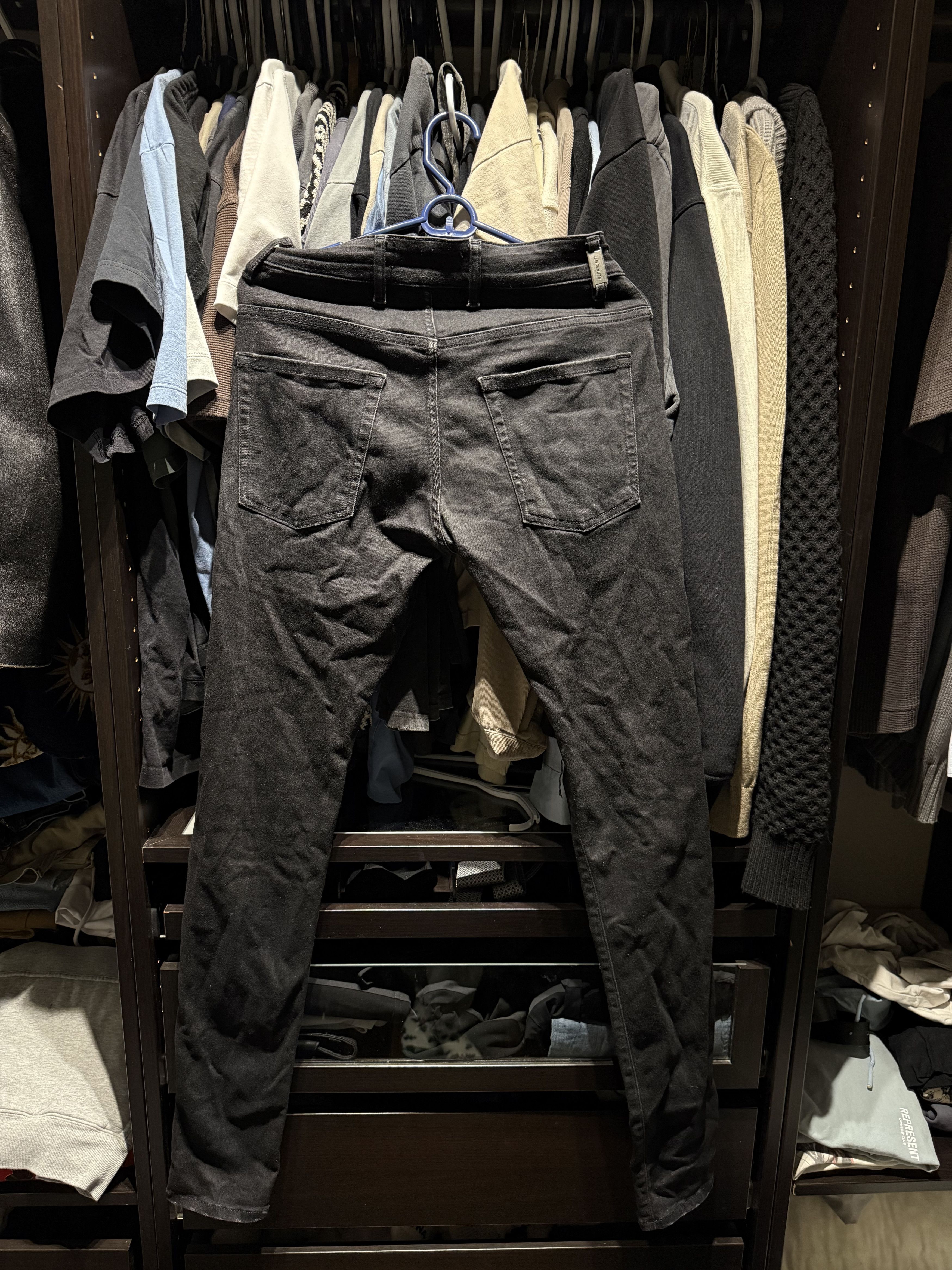 Represent Clo. Black Destroyer Denim Jeans Size US 30 / EU 46 - 2 Thumbnail