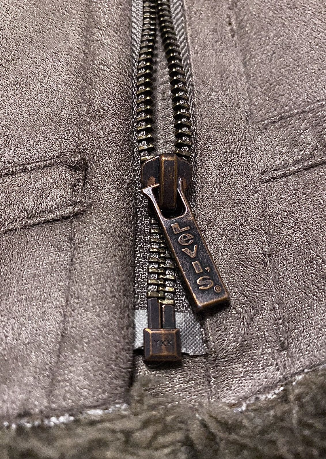 Levi's BigLogo Embroidery Faux Fur Shearling Coat Asymmetric Jacket Size S / US 4 / IT 40 - 18 Thumbnail