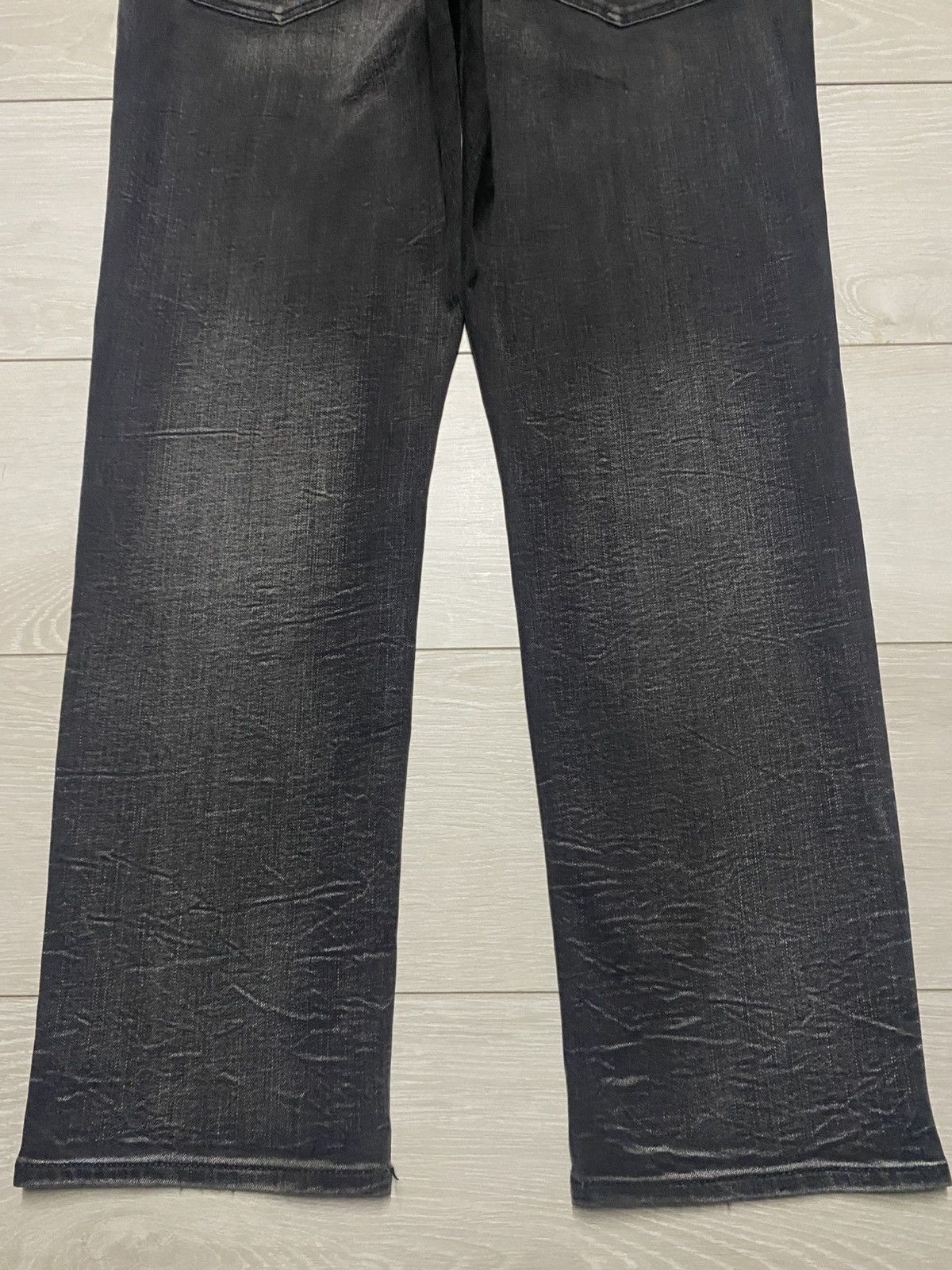 American Eagle Outfitters Vintage American Eagle Outfitter Black Denim Tears Slim Jean Size US 36 / EU 52 - 6 Thumbnail