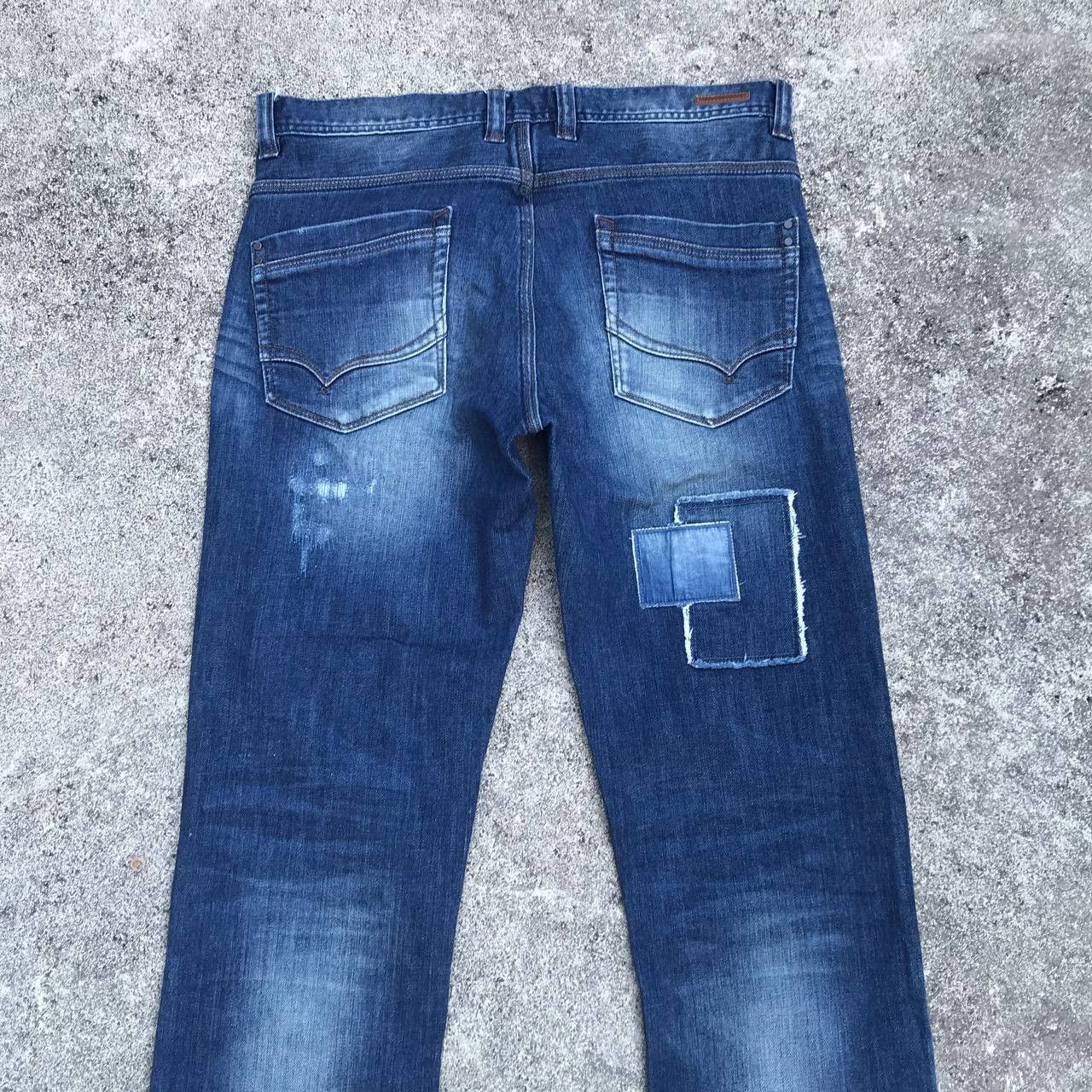 Japanese Brand FLARED NCFM Japan patched distressed tornado mart style Size US 31 - 10 Thumbnail