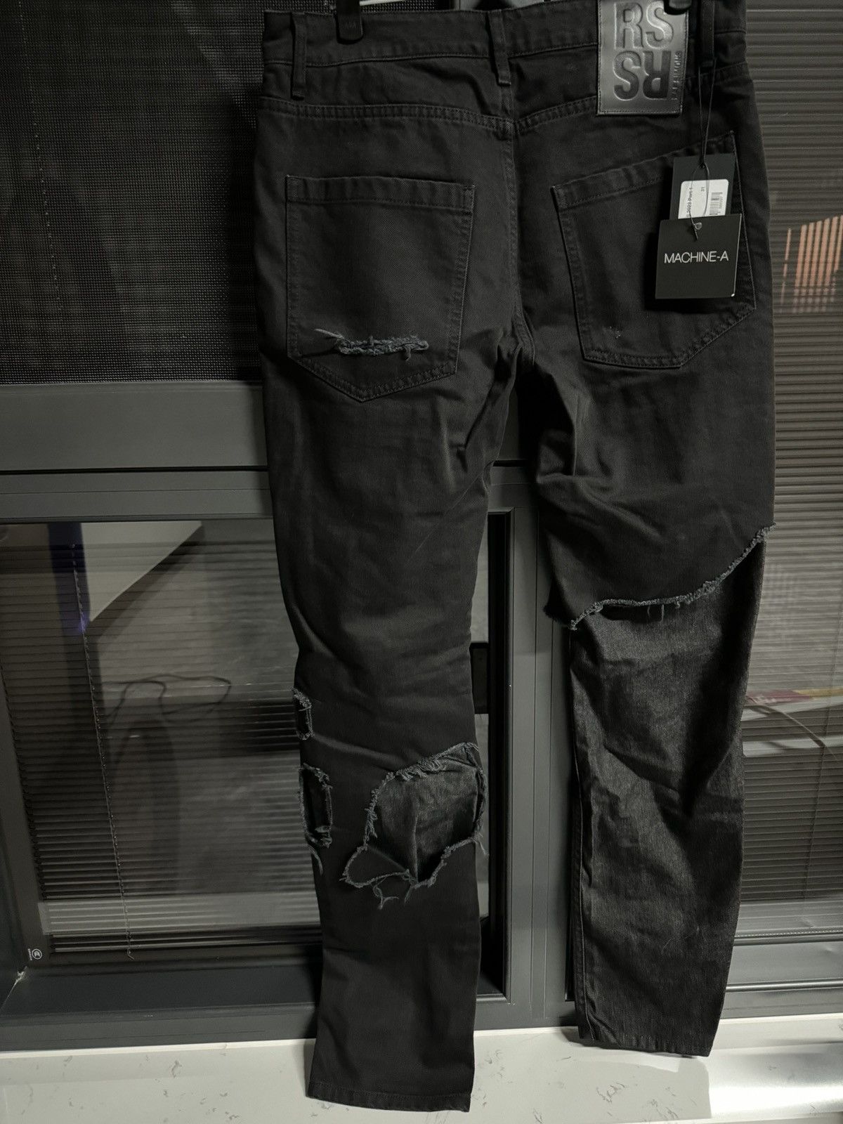 Raf Simons RAF SIMONS SS23 Double layer Damaged Jeans Size US 31 - 2 Thumbnail