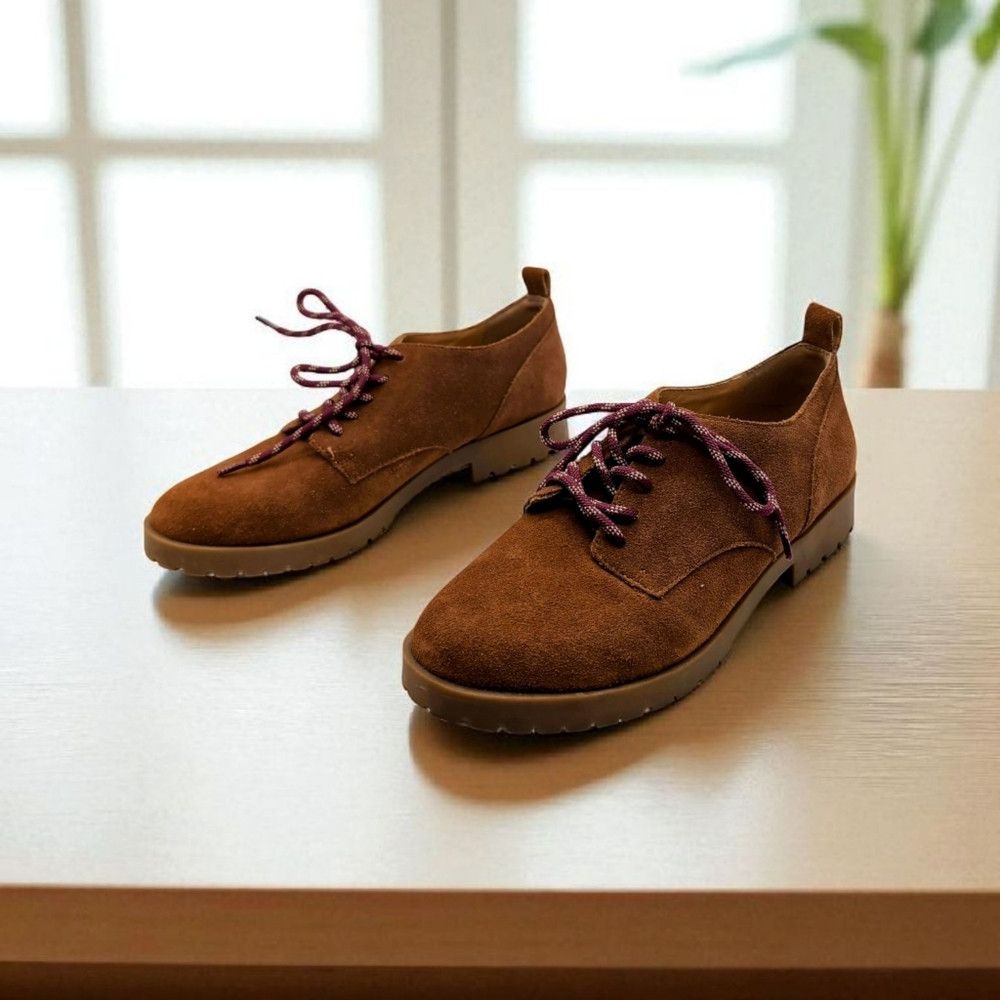 Other Crown Vintage Lowell Women's Brown Suede Shoes Size US 9 / IT 39 - 1 Thumbnail