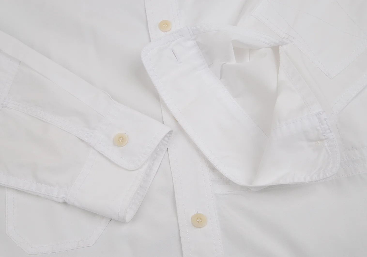 Junya Watanabe Elbow Patch Packable White Shirt in Size S Size US S / EU 44-46 / 1 - 7 Thumbnail