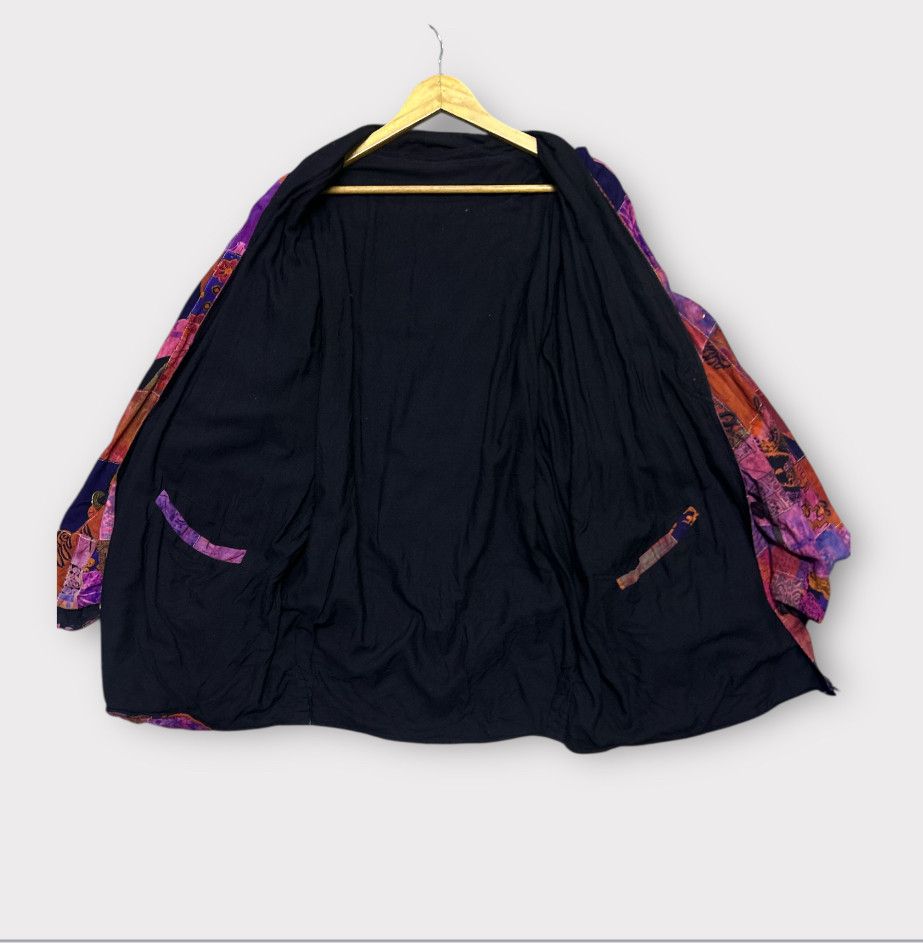 Japanese Brand Multicolour Unique Patchwork Vintage Handwoven Jacket Coat Size US M / EU 48-50 / 2 - 8 Thumbnail