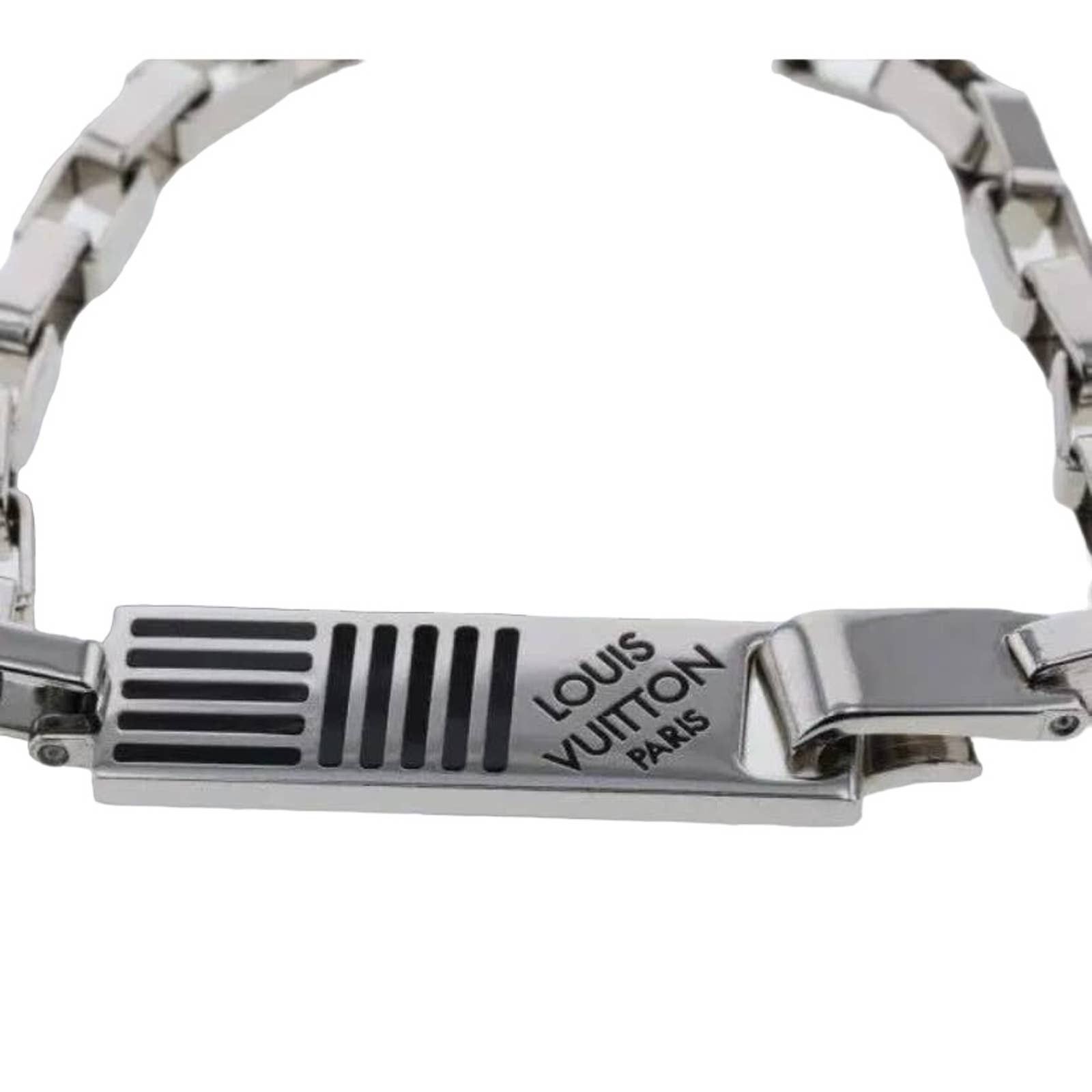 image of Louis Vuitton Damier Silver Bracelet, Women's