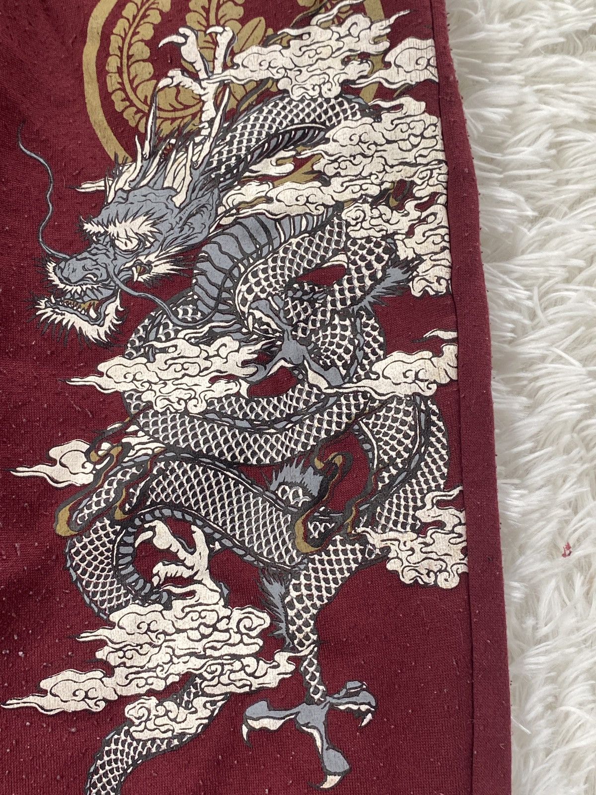 Vintage 🔥Japanese Traditional Brand Bullet Noise Embroidery Dragon Size US 30 / EU 46 - 7 Thumbnail