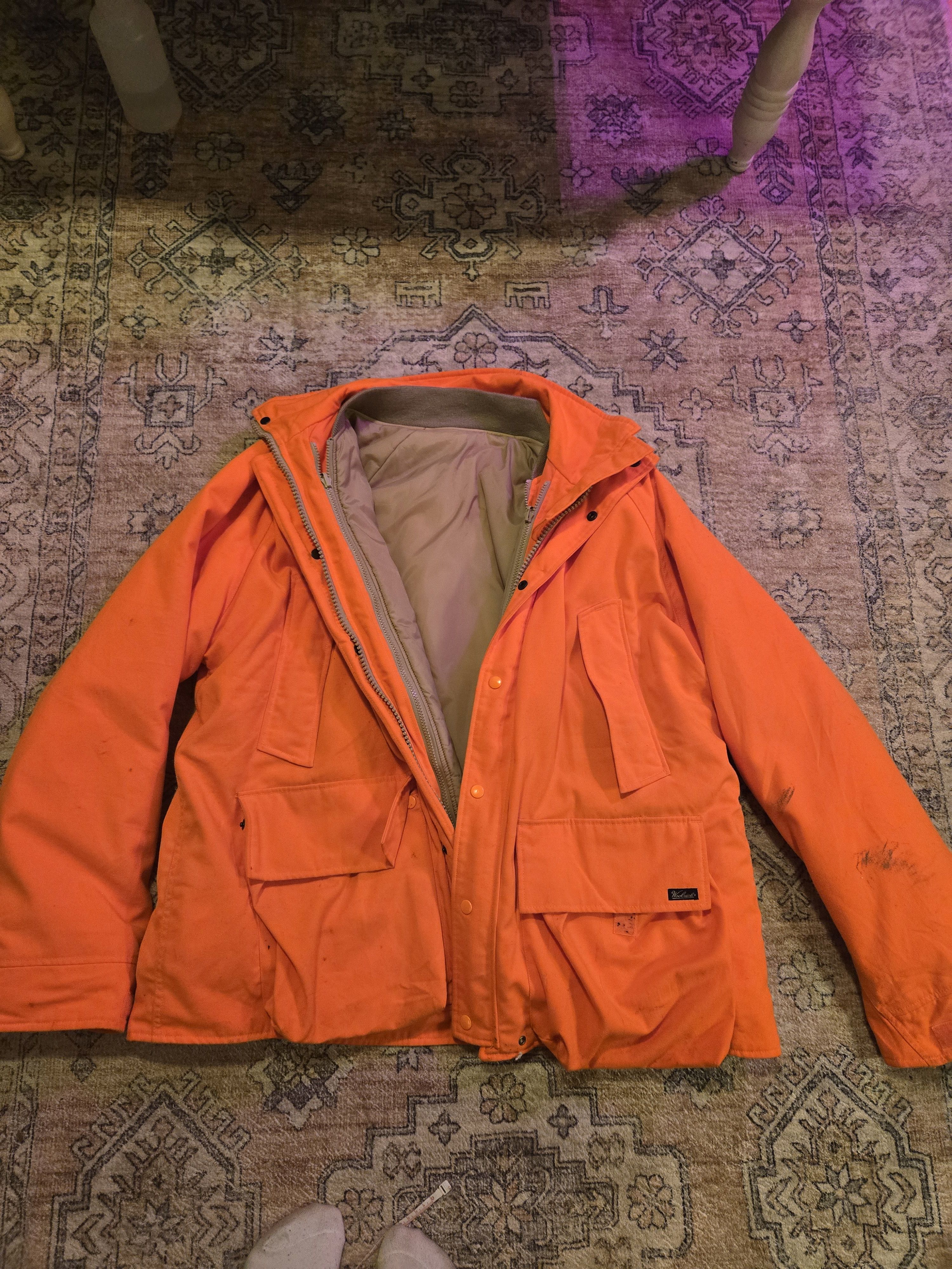 80s USA製 Woolrich hunting jacket オレンジカモ Woolrich Orange Hunting Jacket | Grailed