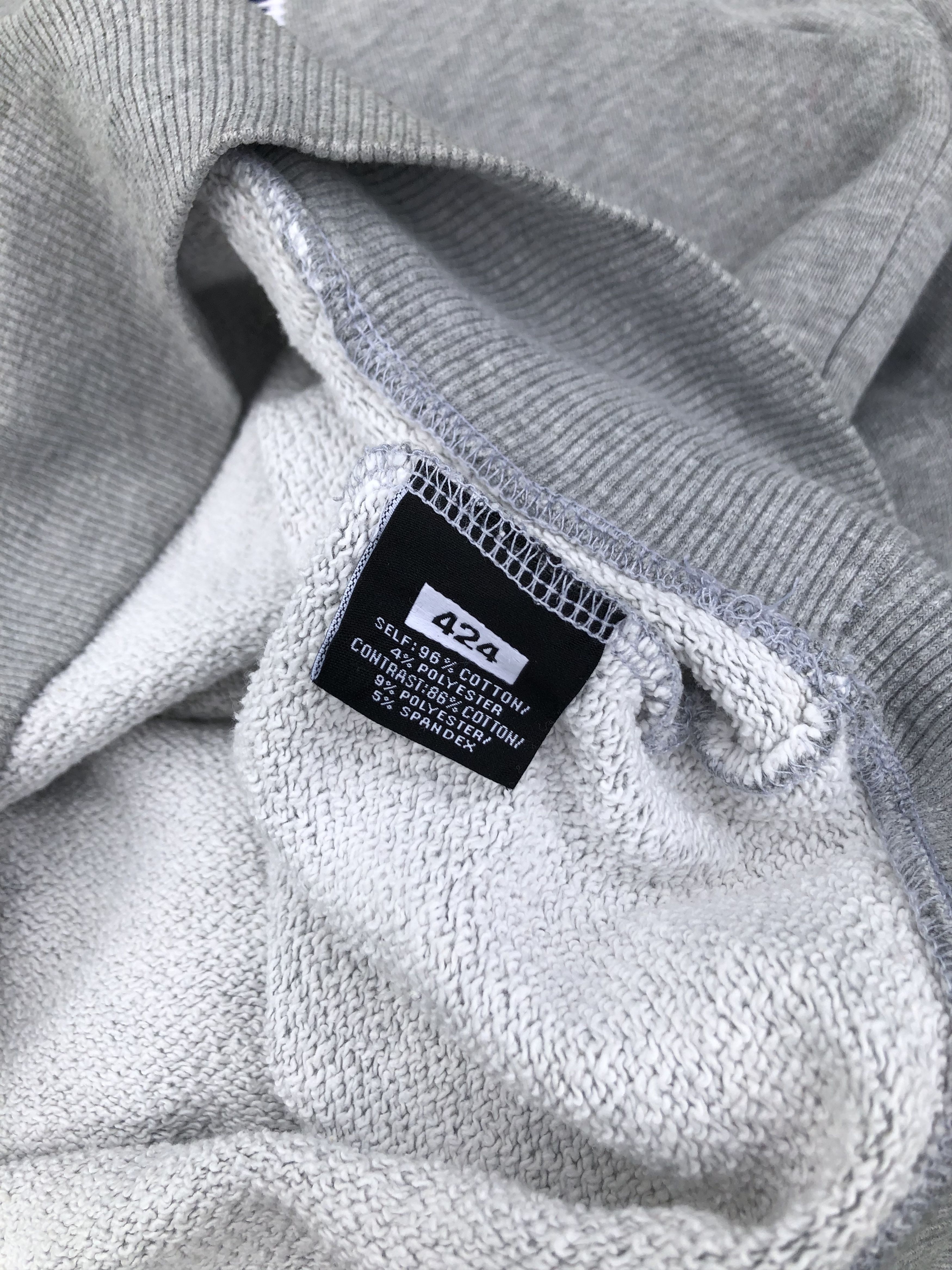 424 424 university logo hoodie grey Size US L / EU 52-54 / 3 - 4 Thumbnail