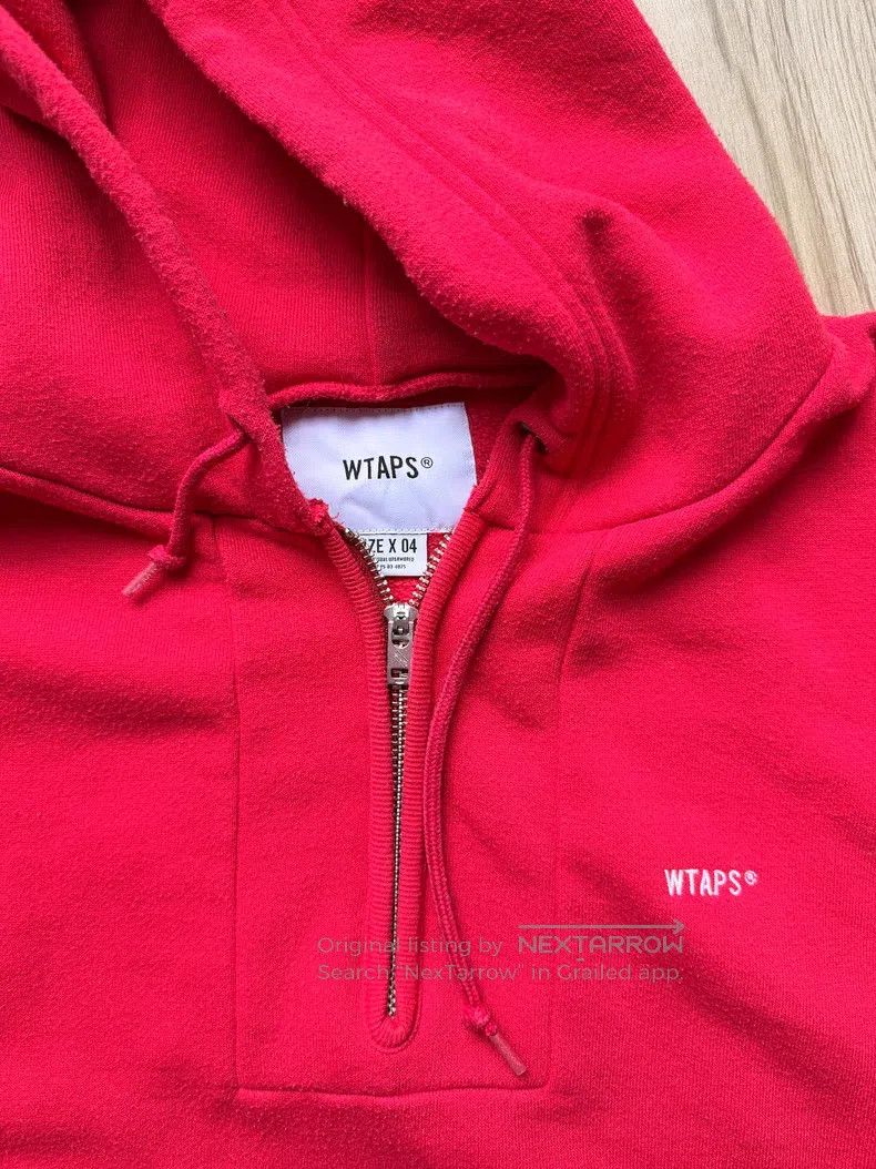 Wtaps Wtaps Hooded Half-Zip Sweatshirt Size US XL / EU 56 / 4 - 3 Thumbnail