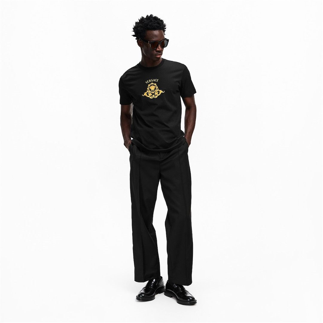Versace o1g2r1mq0526 Medusa Crstt T-Shirt in Black Size US XL / EU 56 / 4 - 6 Thumbnail