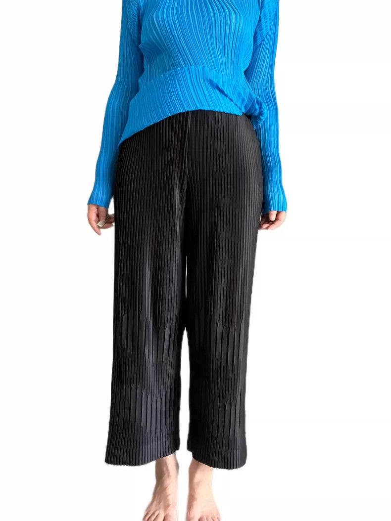 Issey Miyake Issey Miyake size:2 Black wide-leg pants Size 42" / US 20 - 6 Thumbnail