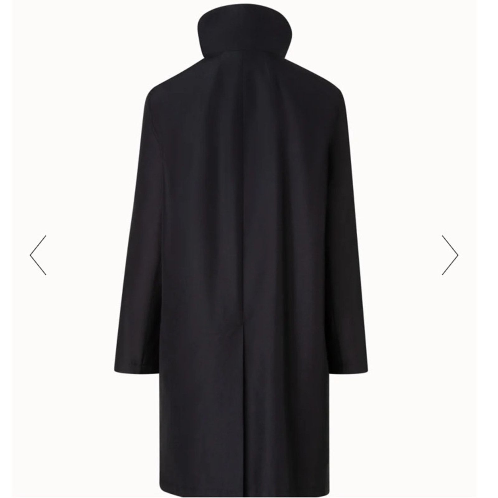 Akris AKRIS $5k O’Neill Silk Swing Coat Trench Black (No Liner) 2 Size XS / US 0-2 / IT 36-38 - 10 Thumbnail