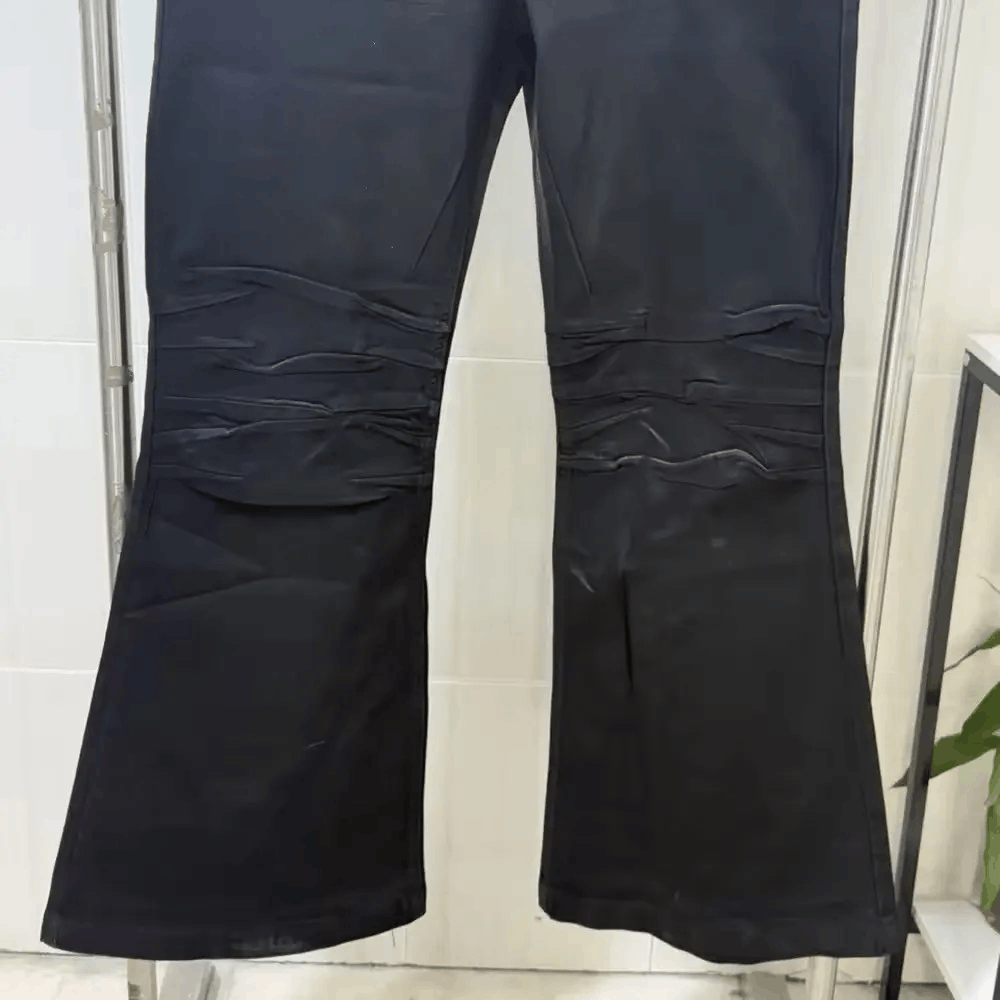 Jean Black loose-fitting wide-leg casual pants Size US 30 / EU 46 - 6 Thumbnail