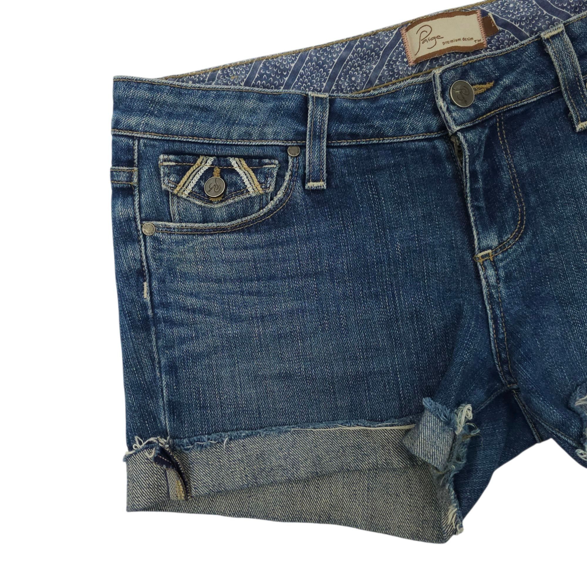 Paige Paige Fairfax Premium Denim DIY Cut Off Shorts Womens Size 2 Size 29" - 8 Thumbnail