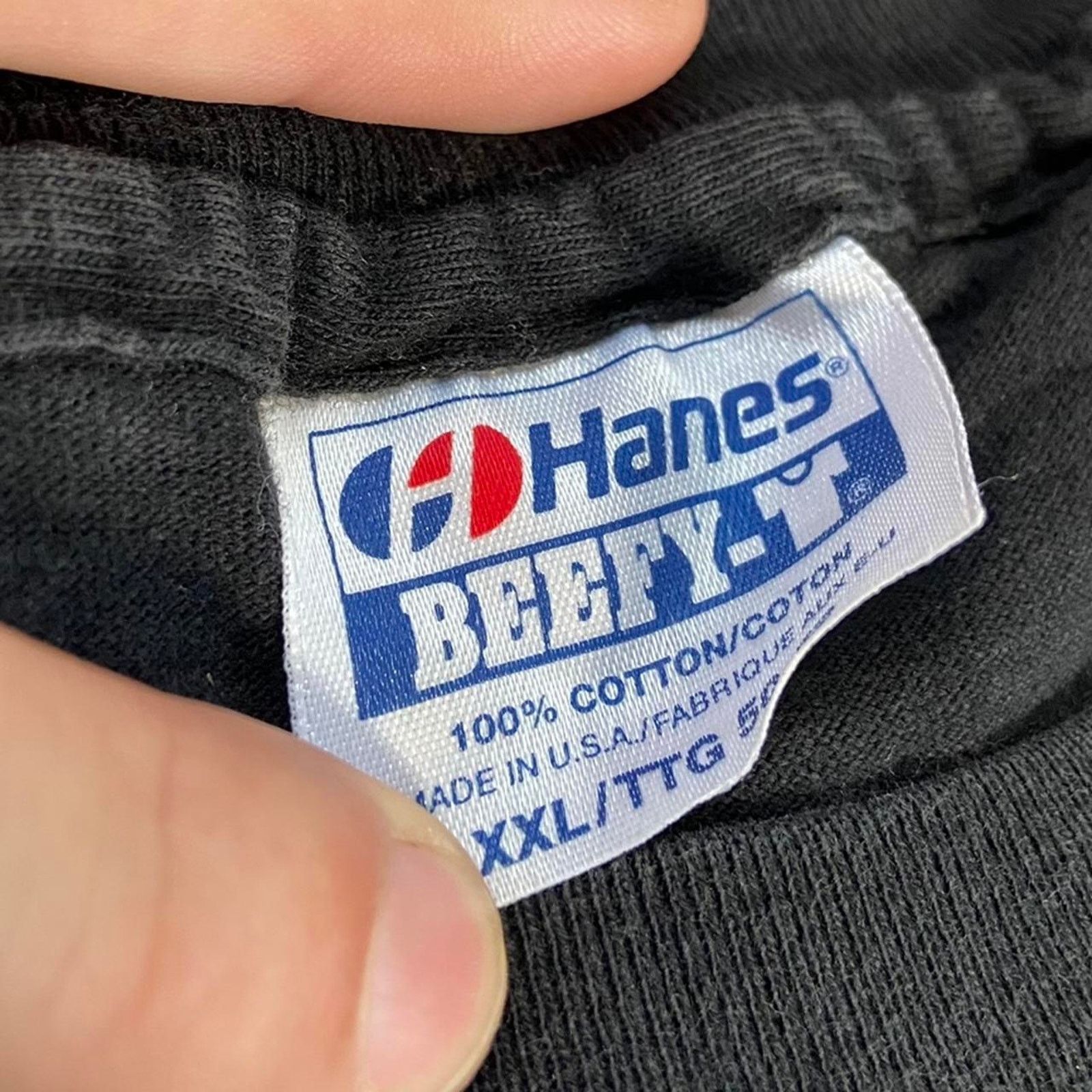 Hanes Vintage 90s hanes motorcycle Size US XXL / EU 58 / 5 - 4 Thumbnail