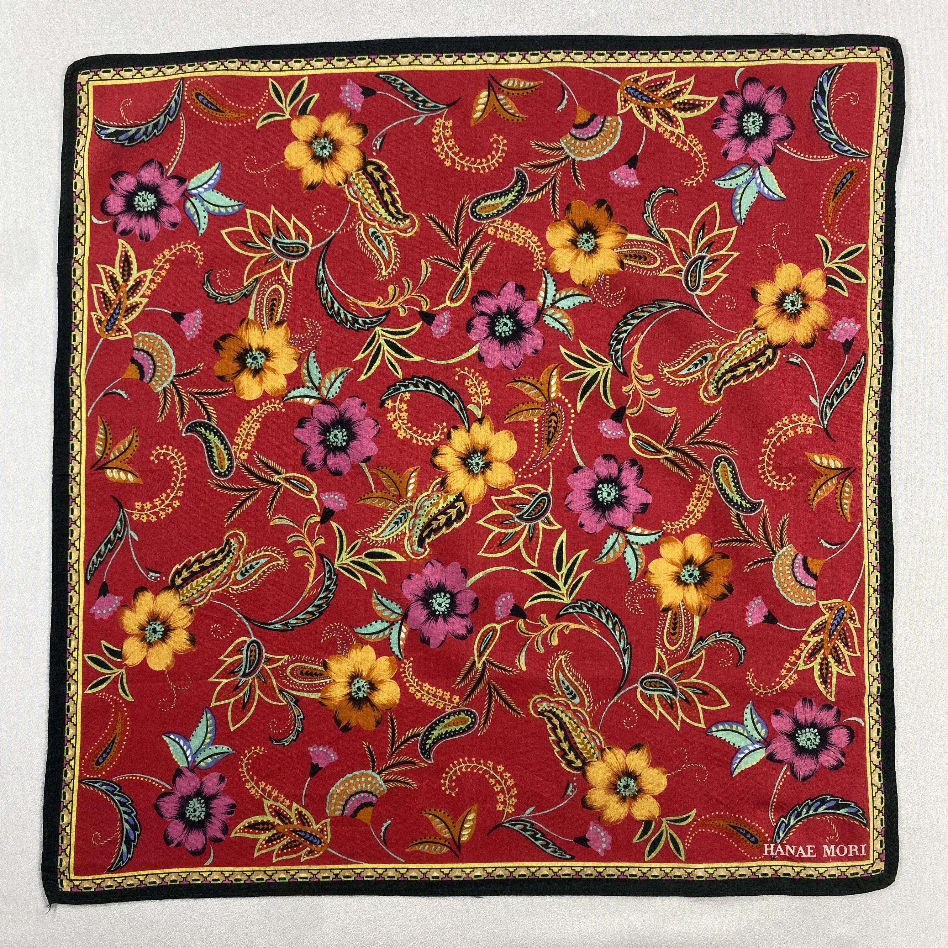 Hanae Mori × Vintage Hanae Mori Handkerchief / Neckerchief / Bandana-P881 Size ONE SIZE - 1 Thumbnail