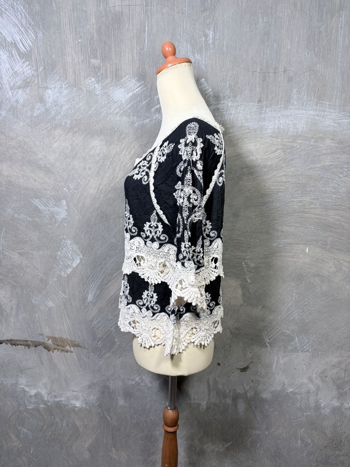 Japanese Brand Unknown Women Bohemian Summer Tops Size M / US 6-8 / IT 42-44 - 6 Thumbnail