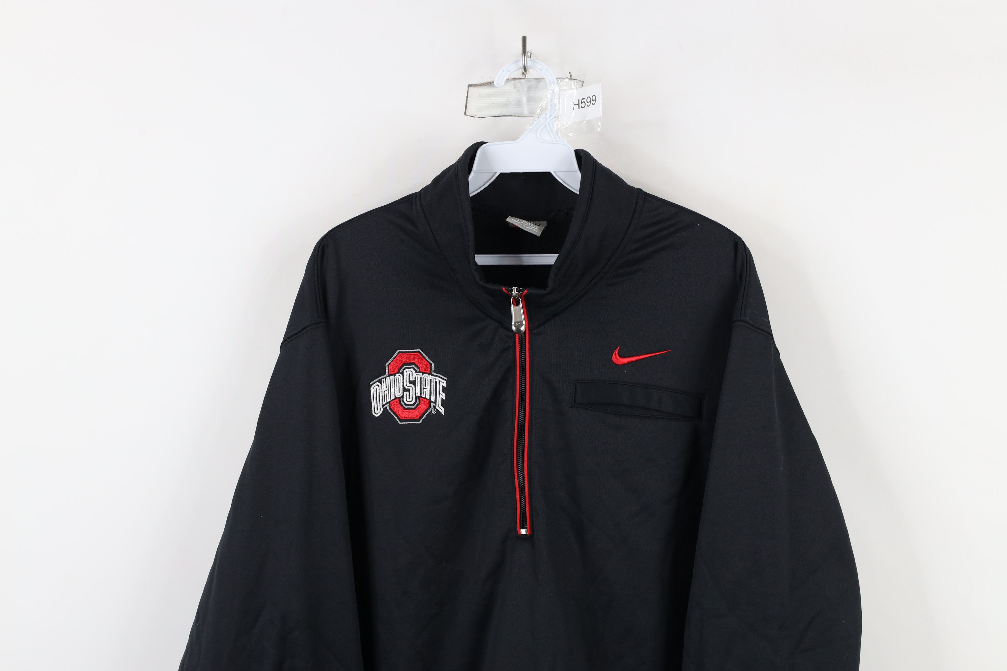 Nike × Vintage Vintage Nike Mini Swoosh Ohio State University Sweatshirt Size US XXL / EU 58 / 5 - 2 Thumbnail