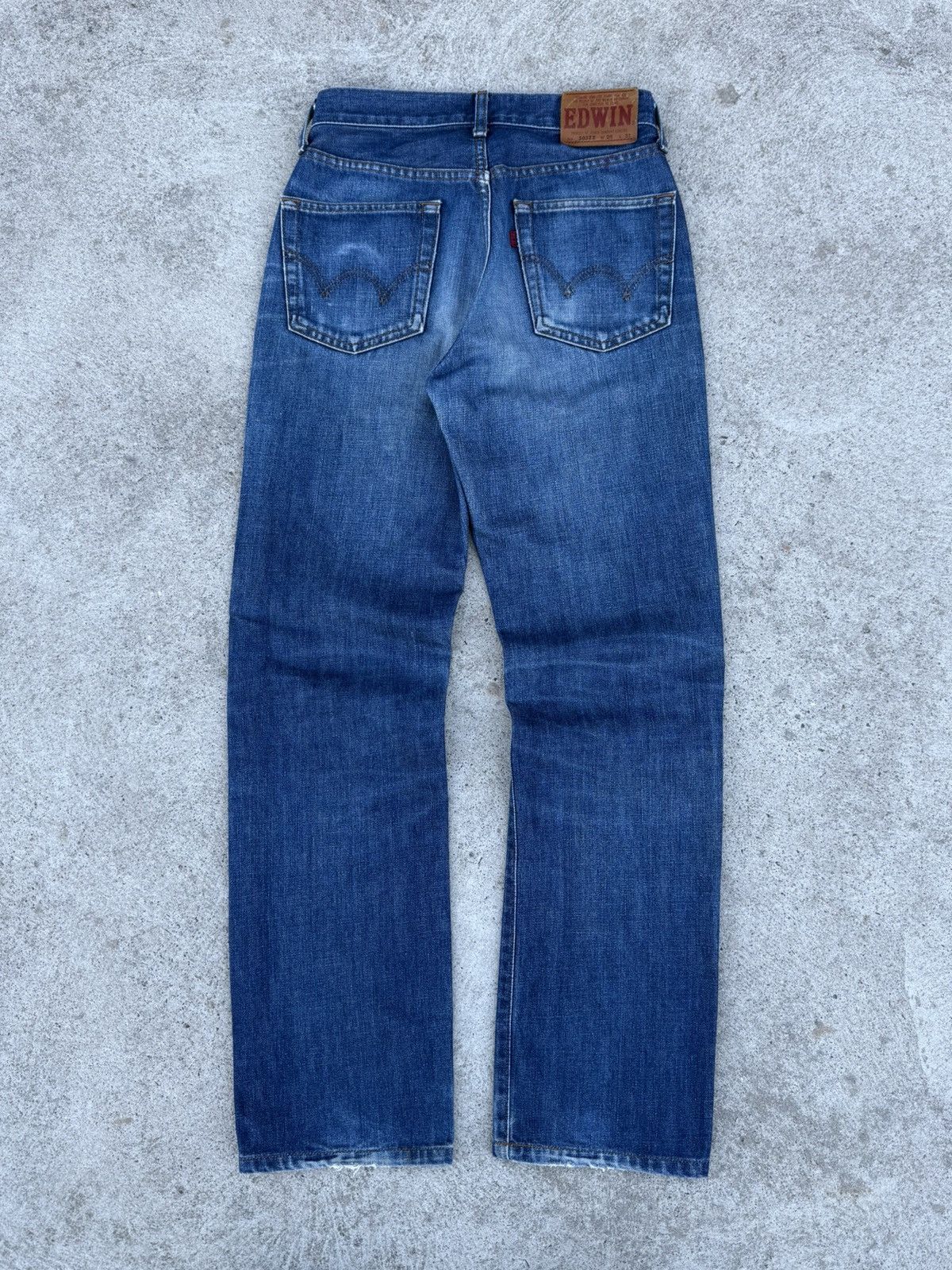 Edwin Edwin Men’s 503 Regular Straight Jeans Blue Selvedge Denim Size US 28 / EU 44 - 1 Thumbnail