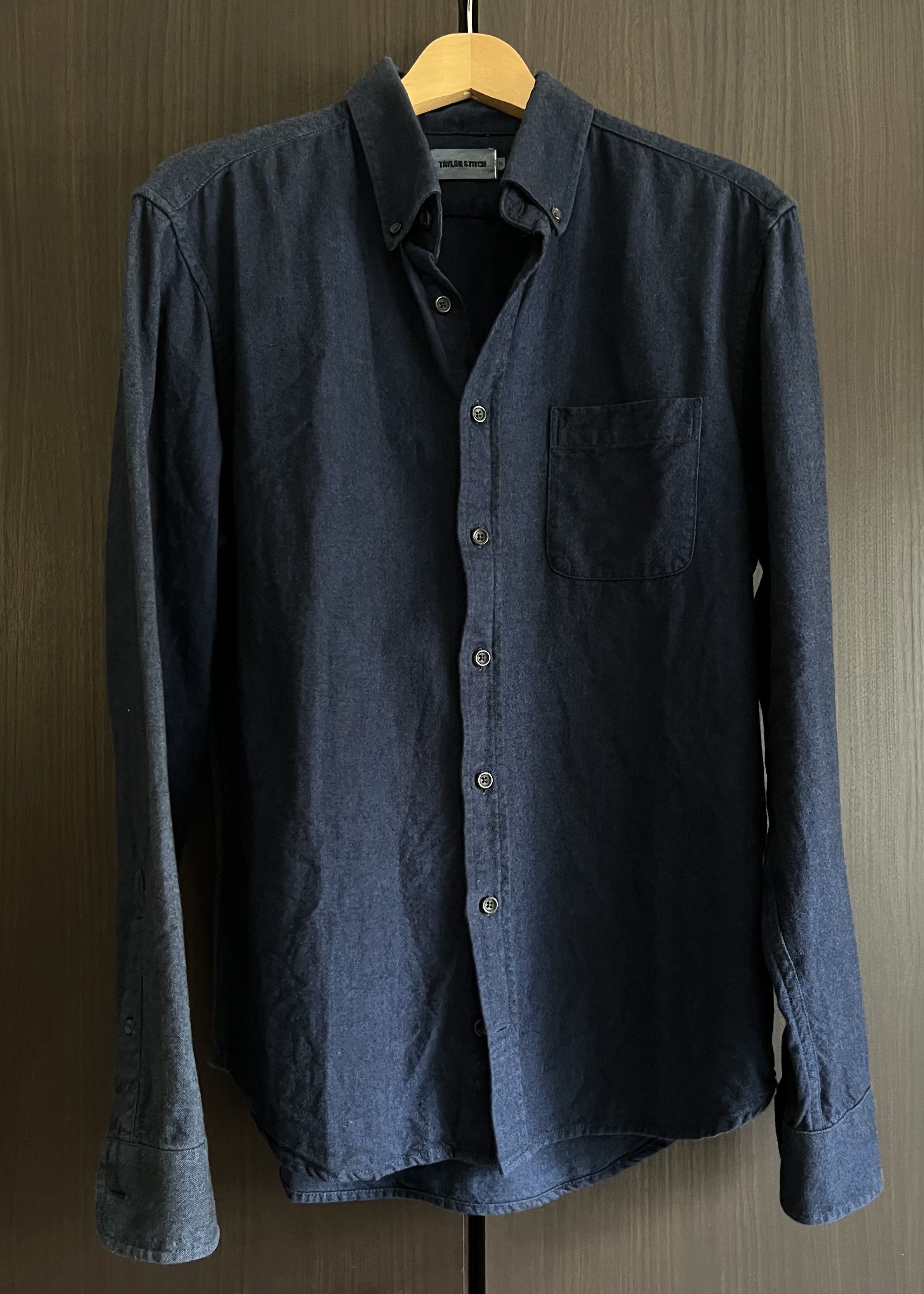 Taylor Stitch The Jack in Navy Brushed Oxford Size US M / EU 48-50 / 2 - 1 Thumbnail