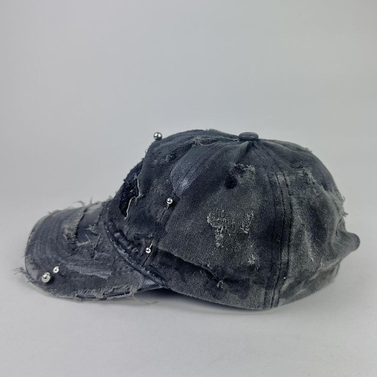 Other ASTROBOI* 'New York Grunge' Black Pierced Distressed Hat Size ONE SIZE - 4 Thumbnail