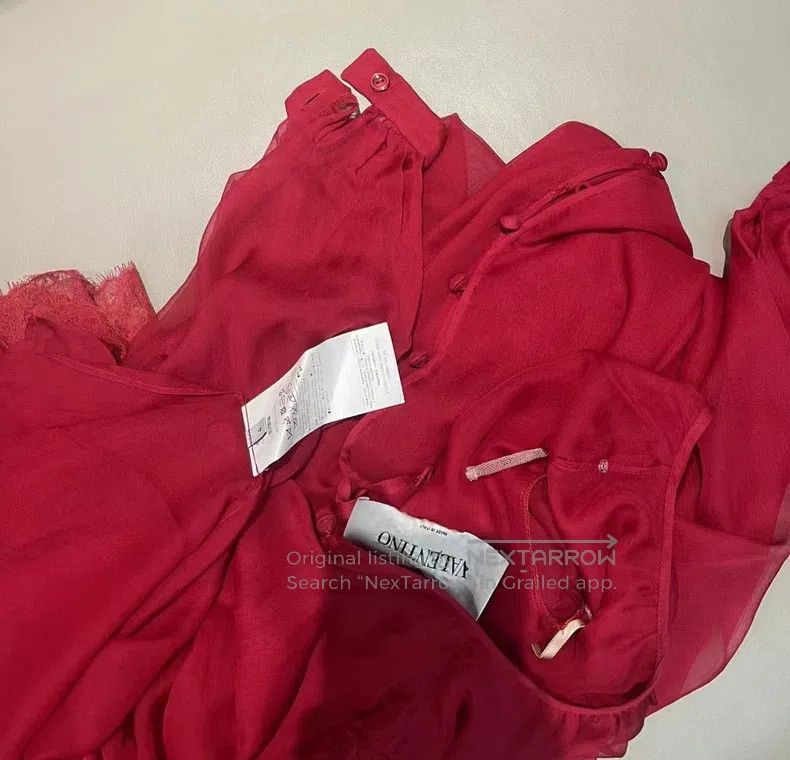 Valentino Valentino A two-piece heroine mulberry silk dress Size S / US 4 / IT 40 - 8 Thumbnail