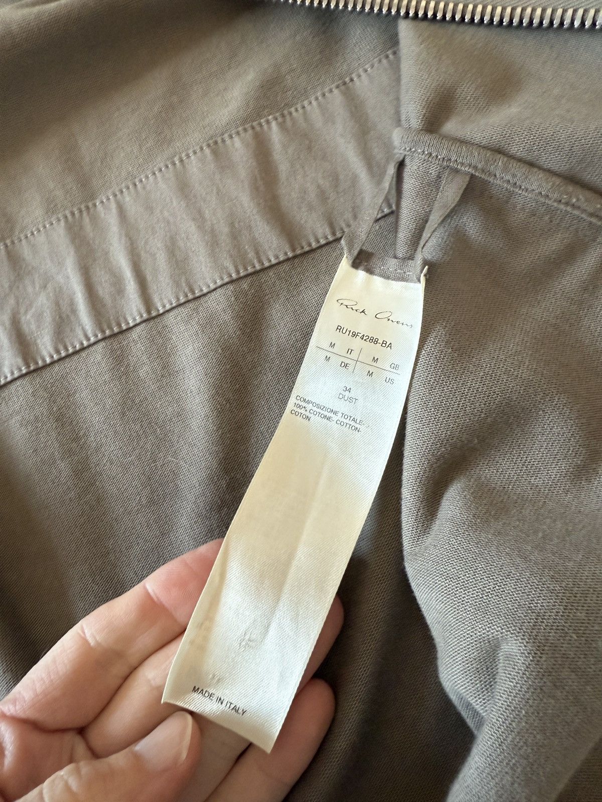 Rick Owens Rick Owens Larry gray jacket hoodie sz S Size US M / EU 48-50 / 2 - 3 Thumbnail
