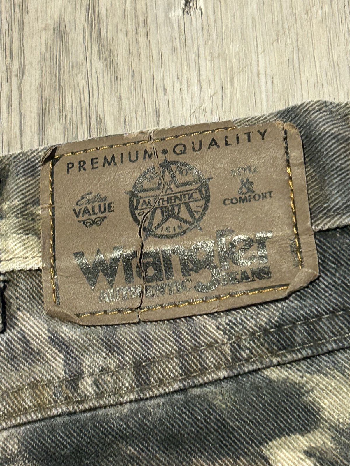 Vintage VINTAGE WRANGLER CAMO JORTS FITS LIKE 36 Size US 36 / EU 52 - 5 Thumbnail