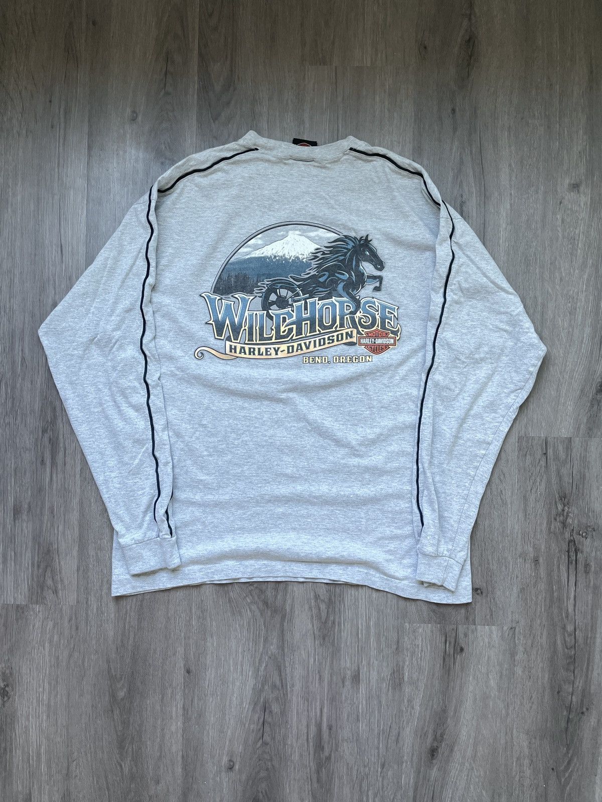 Harley Davidson Harley Davidson “Wild Horse Oregon” T-shirt (Sz. XL) Size US XL / EU 56 / 4 - 1 Thumbnail