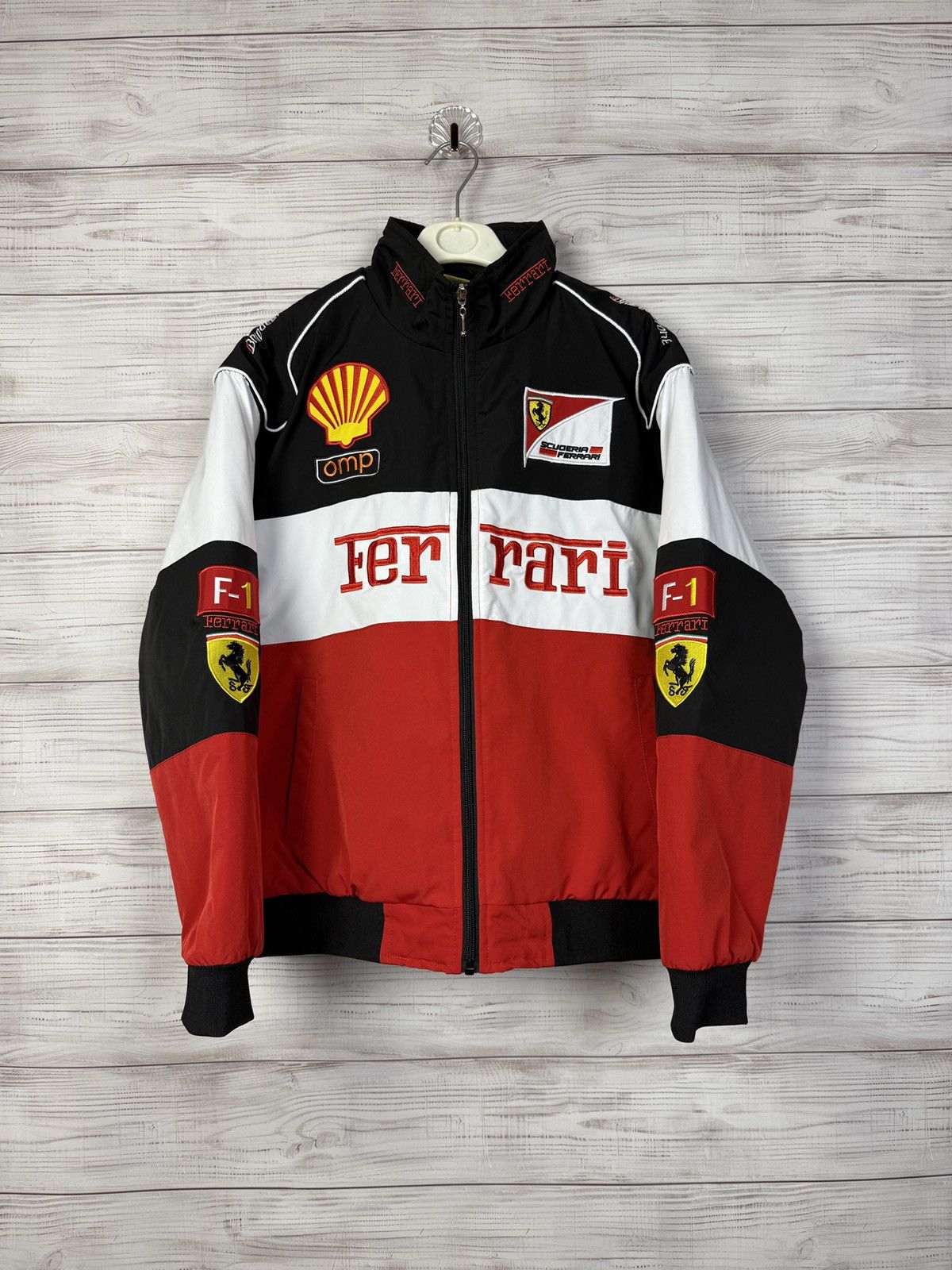 Ferrari Racing Jacket Ferarri Big Logo Rare Size US L / EU 52-54 / 3 - 1 Thumbnail