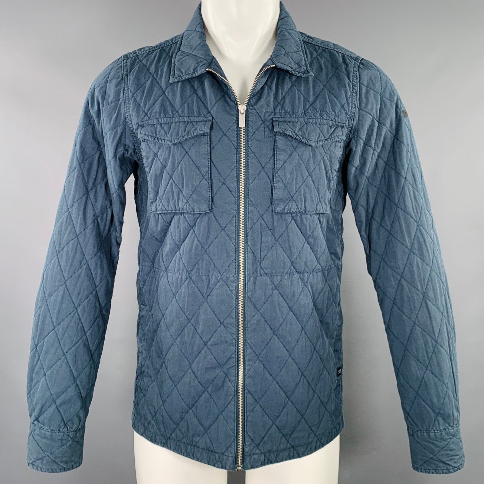 Scotch & Soda SCOTCH AND SODA Size S Blue Quilted Jacket Size US S / EU 44-46 / 1 - 1 Thumbnail