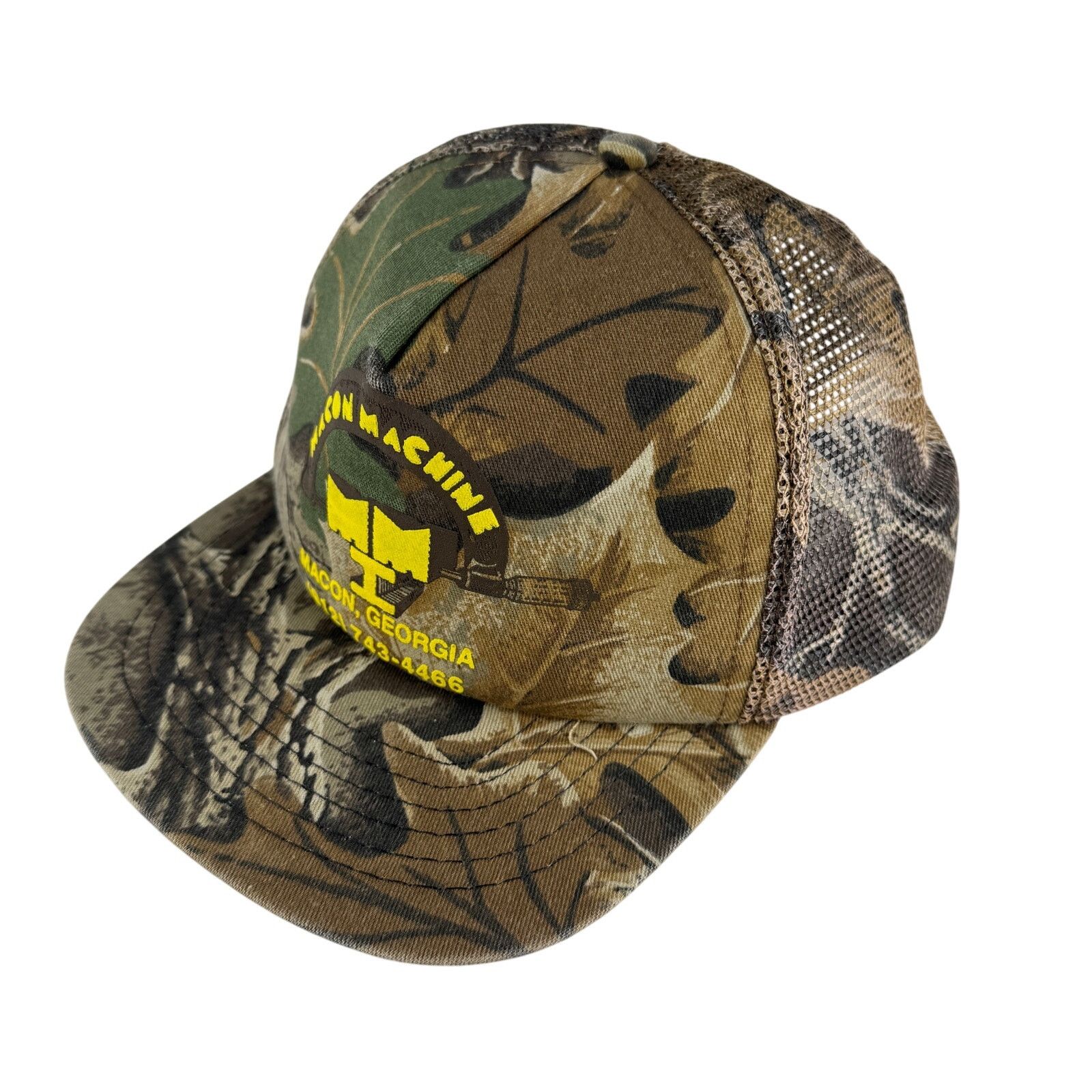Other Vintage Macon Machine Camo Trucker Hat Snapback Made in USA Size ONE SIZE - 2 Thumbnail