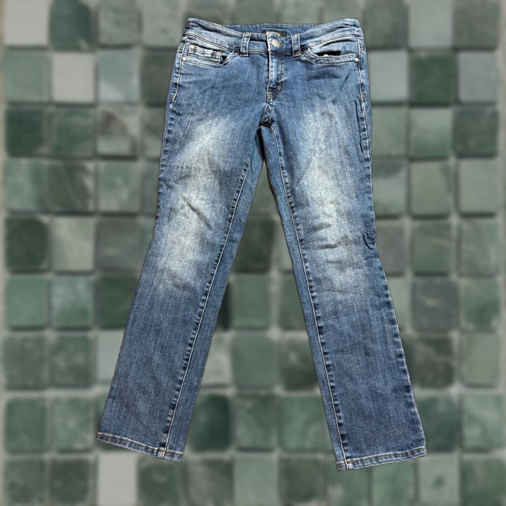 Gloria Vanderbilt VINTAGE Secrets by David Vered Jeans Womens 6 P Blue Denim Slim Tapered Gloria Vanderbilt Petites Womens Jeans Size 28" / US 6 / IT 42 - 1 Thumbnail