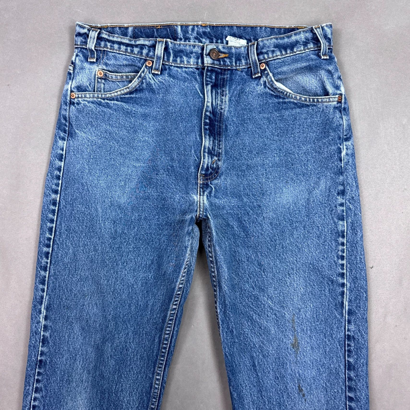 Levi's VINTAGE Levi's Jeans Mens 34x30 Blue 90s Orange Tab 505 Straight Pants Denim 5-Pocket Design Regular Fit Mens Jeans Size US 36 / EU 52 - 2 Thumbnail