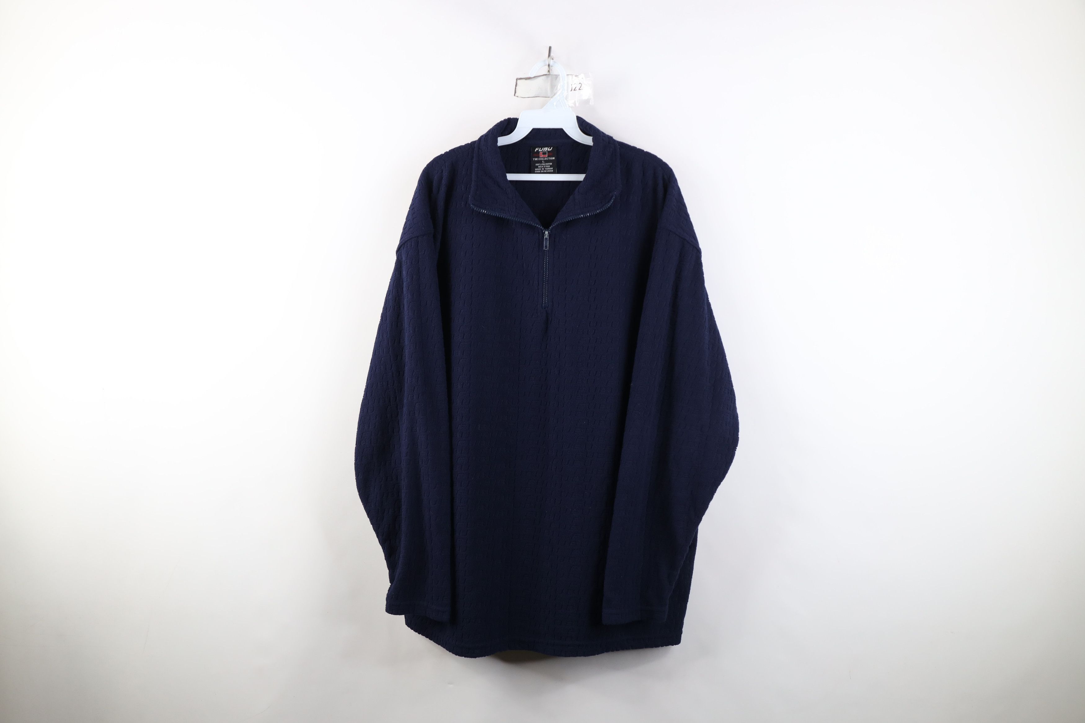 Fubu Vintage 90s Y2K FUBU All Over Print Half Zip Fleece Sweater Size US L / EU 52-54 / 3 - 1 Thumbnail