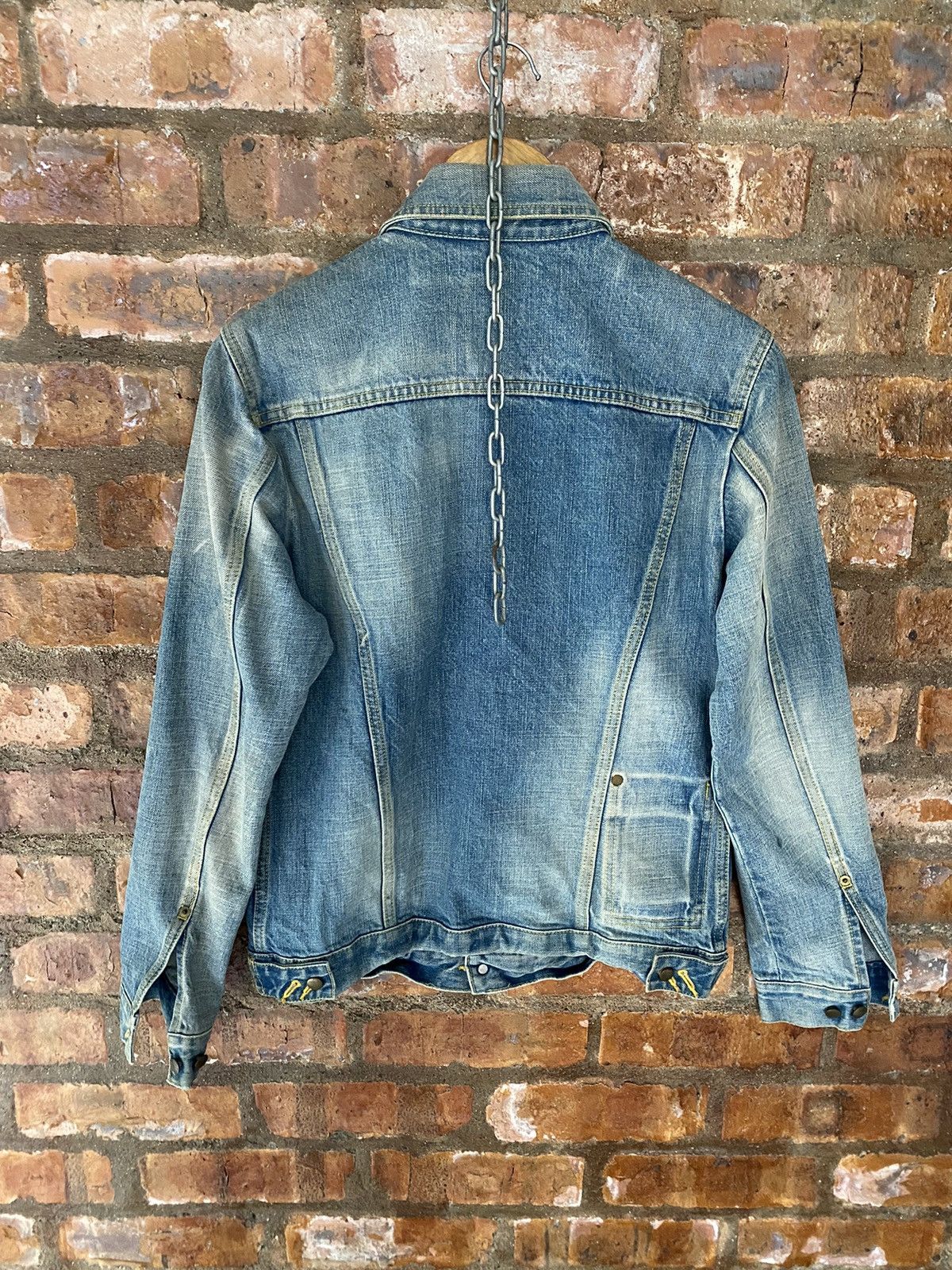 14th Addiction × Japanese Brand × Le Grande Bleu (L.G.B.) Vtg RICO Japan Faded wash western back pocket jacket Size US M / EU 48-50 / 2 - 12 Thumbnail