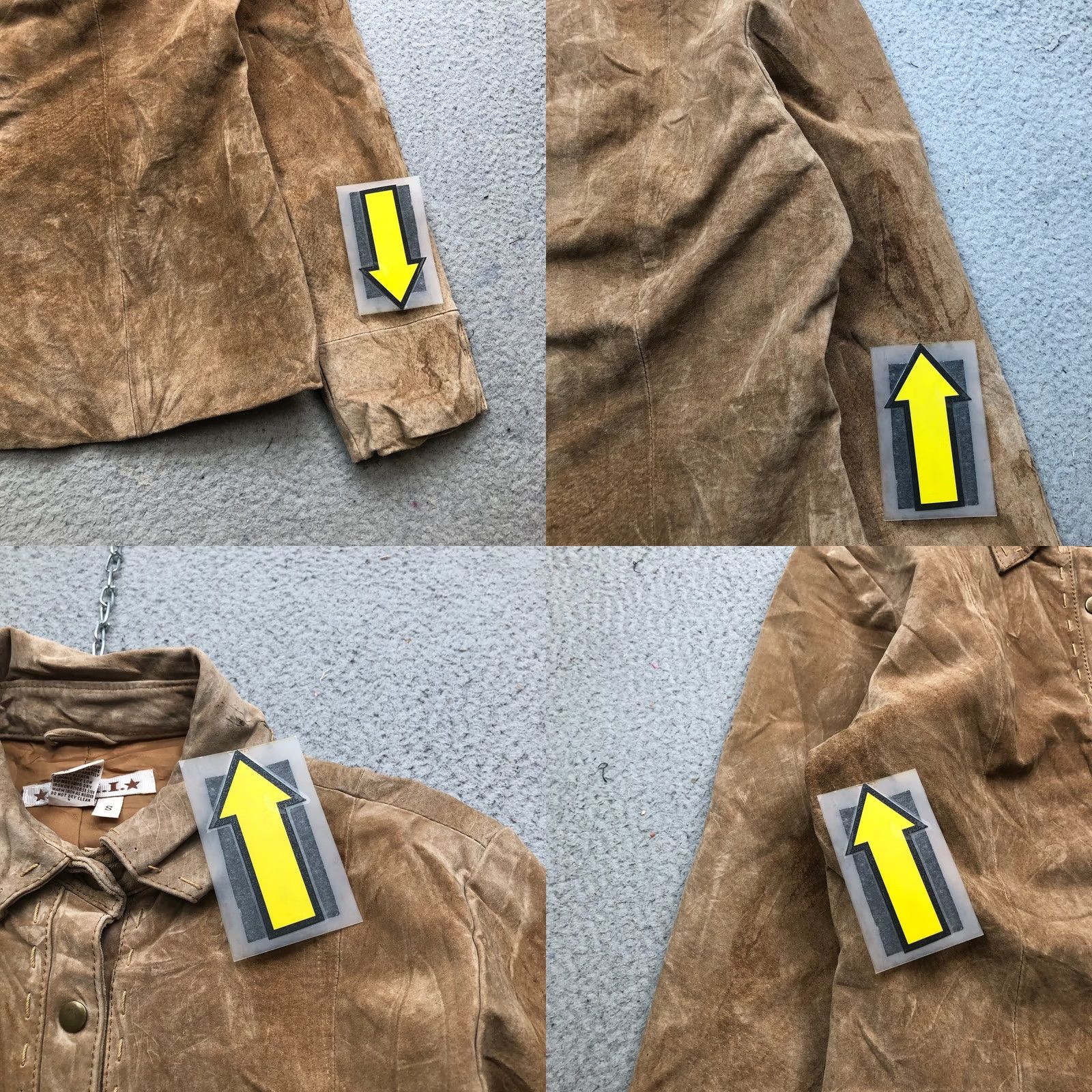Vintage AMI Suede Leather Lined Jacket Womens Small Pockets Brown Collared Snap Button Zipper? Size S / US 4 / IT 40 - 8 Thumbnail