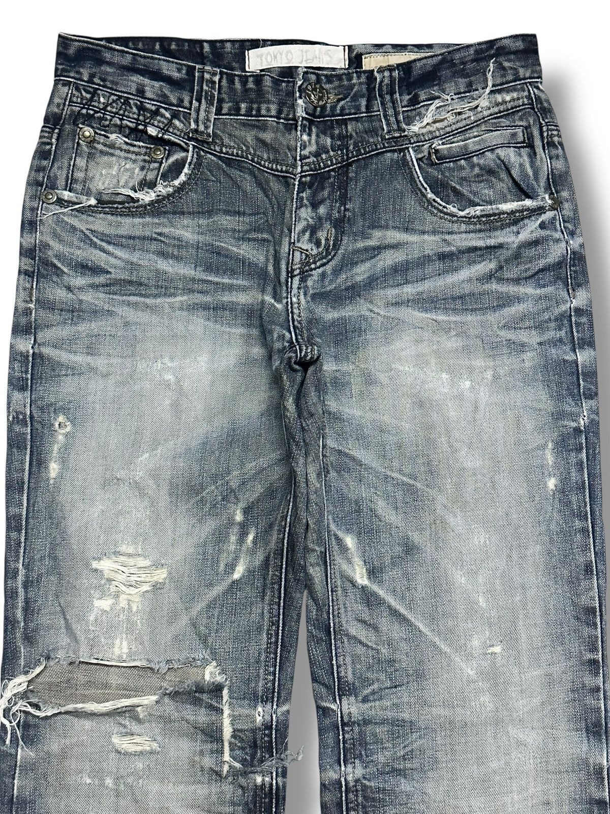 Japanese Brand Tokyo Boulevard Vintage Distressed Embroidered Baggy Faded Size US 32 / EU 48 - 3 Thumbnail
