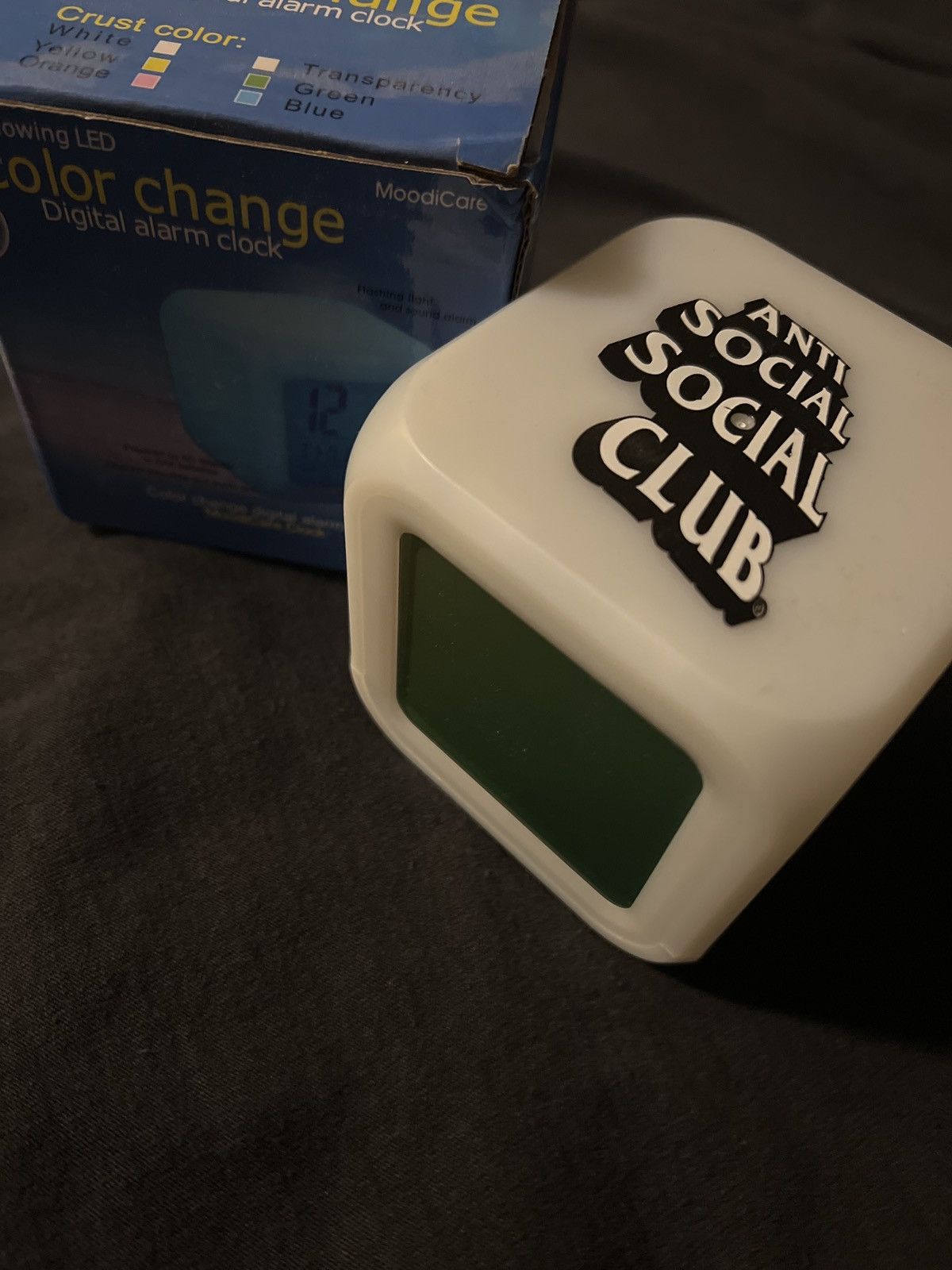 Anti Social Social Club ‘Bedside’ Color Changing Clock Size ONE SIZE - 6 Thumbnail