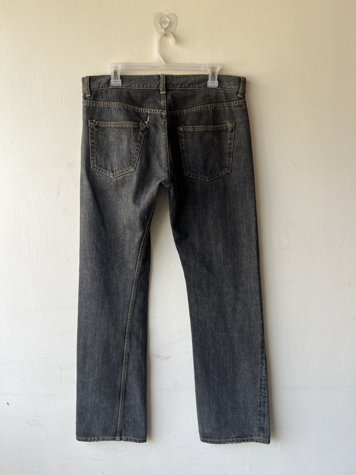 Comme des Garcons Homme 2005 CDGH AD2005 Black Denim Selvedge Jeans Size US 32 / EU 48 - 3 Thumbnail