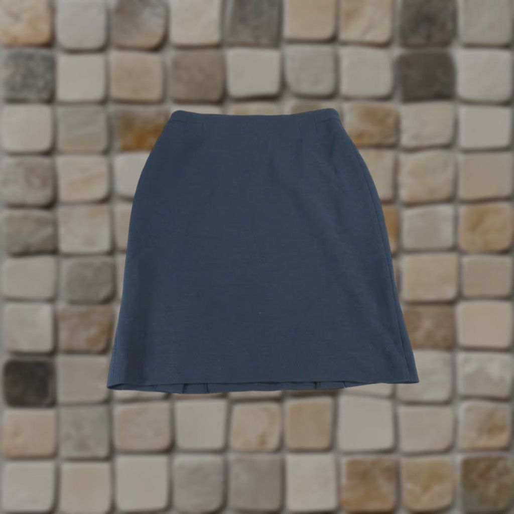 M.M.LaFleur MM.LaFleur Skirt Womens 10 Navy Blue Textured Pencil Midi Size 32" / US 10 / IT 46 - 1 Thumbnail