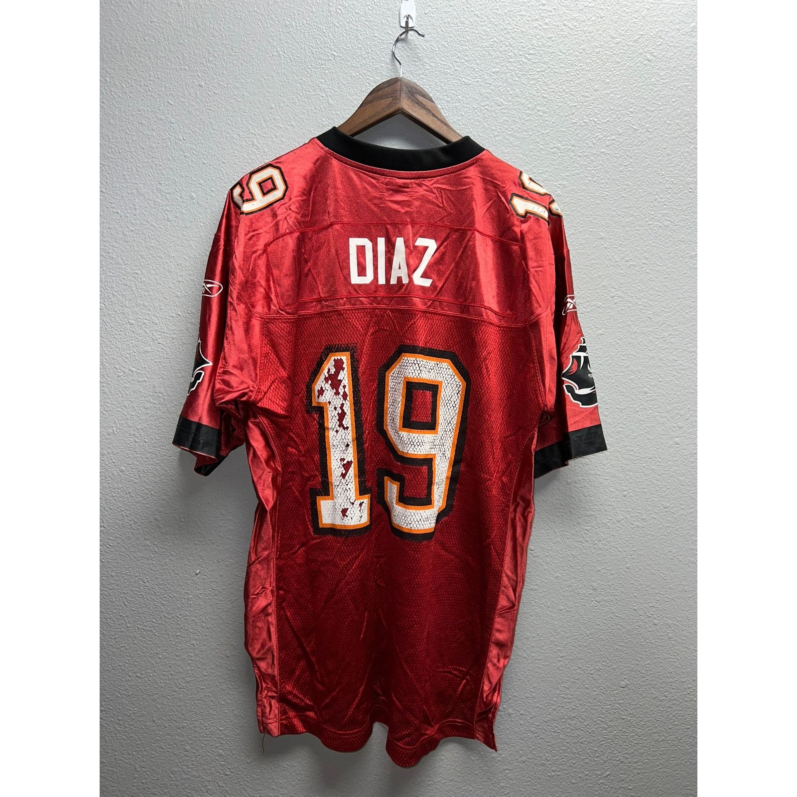 Reebok Reebok Tampa Buy Bucs #19 Diaz Red Football NFL Jersey L Size US L / EU 52-54 / 3 - 7 Thumbnail