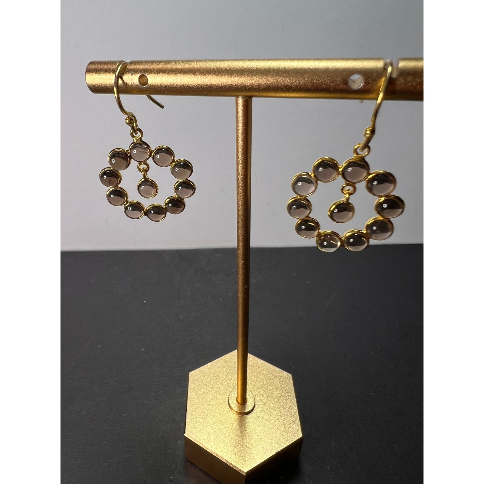 Other Smoky quartz drop earrings in gold over sterling silver Size ONE SIZE - 9 Thumbnail