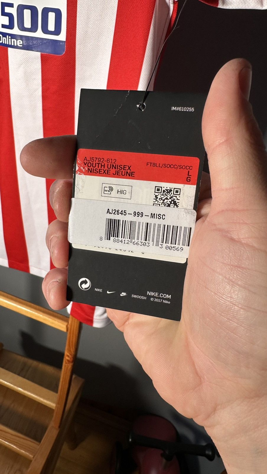 MLB ATLETICO MADRID 2019-2020 ORIGINAL JERSEY Size US XS / EU 42 / 0 - 6 Thumbnail