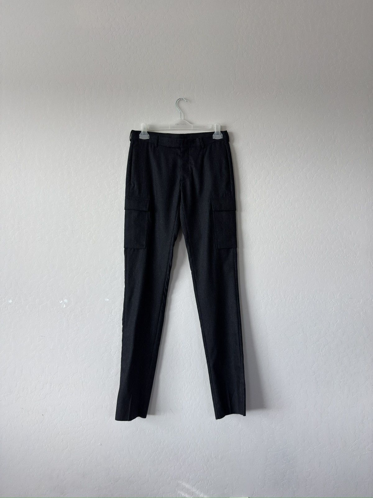 Dior DELETING FINAL $1000 Dior Navy Pinstripe Cargo Wool Pants Size US 30 / EU 46 - 1 Thumbnail