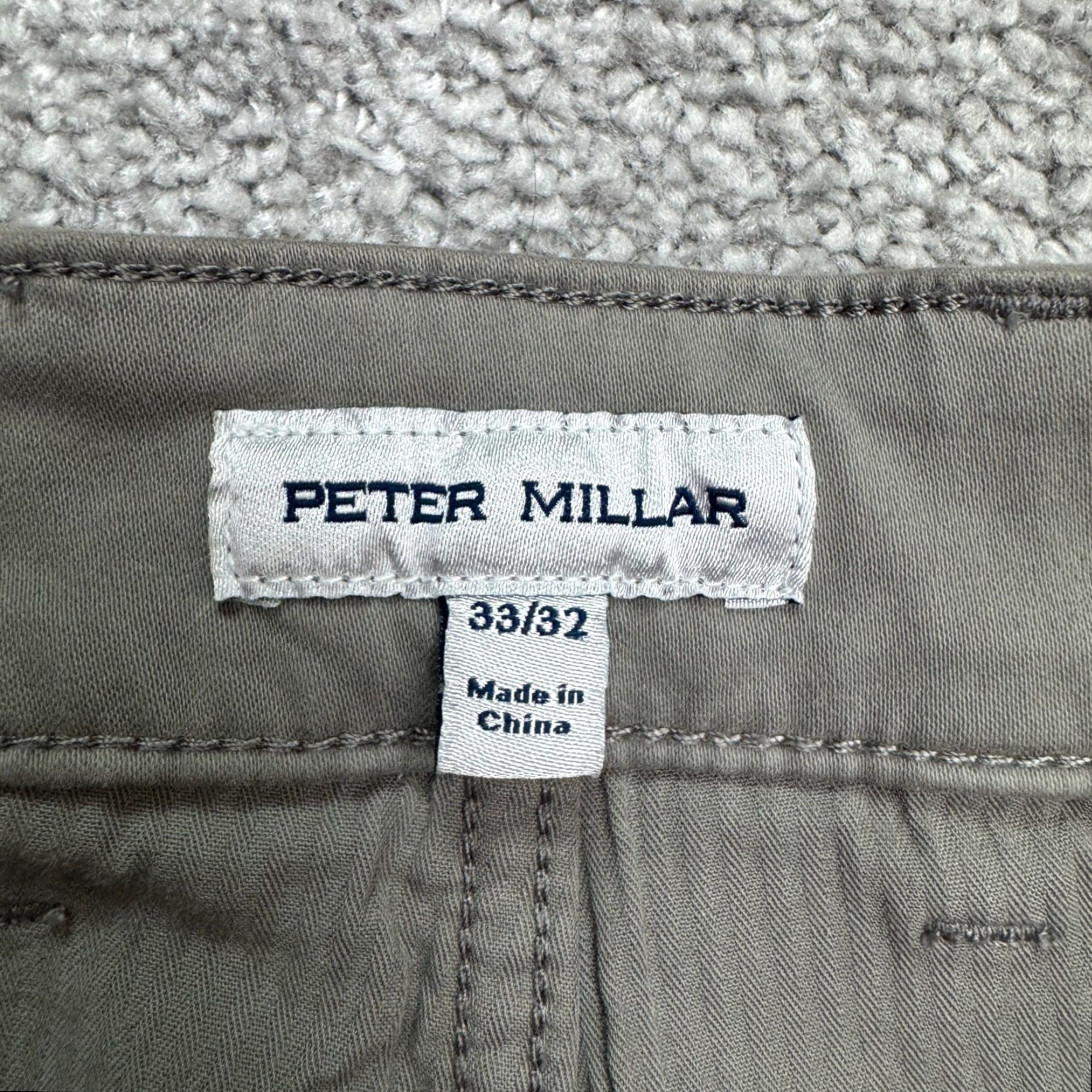 RVCA Peter Millar Signature Sateen Classic Fit Chino Pants Mens 32x26 Black 5-Pocket Design Straight Modern Casual Workwear Mens Size US 31 - 6 Thumbnail